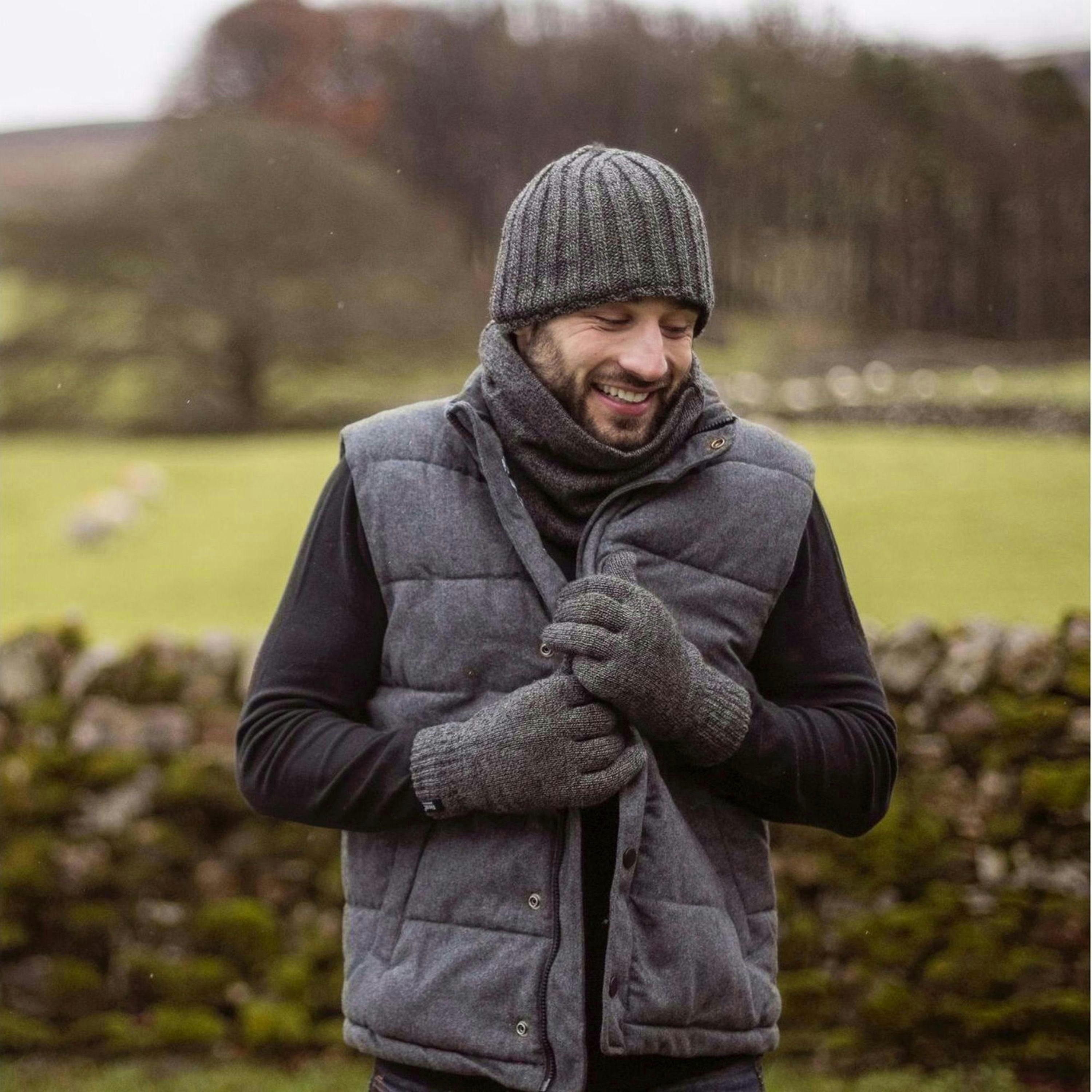 Mens Chunky Soft Winter Ribbed Hat - 2 Pack , view 5 of 5