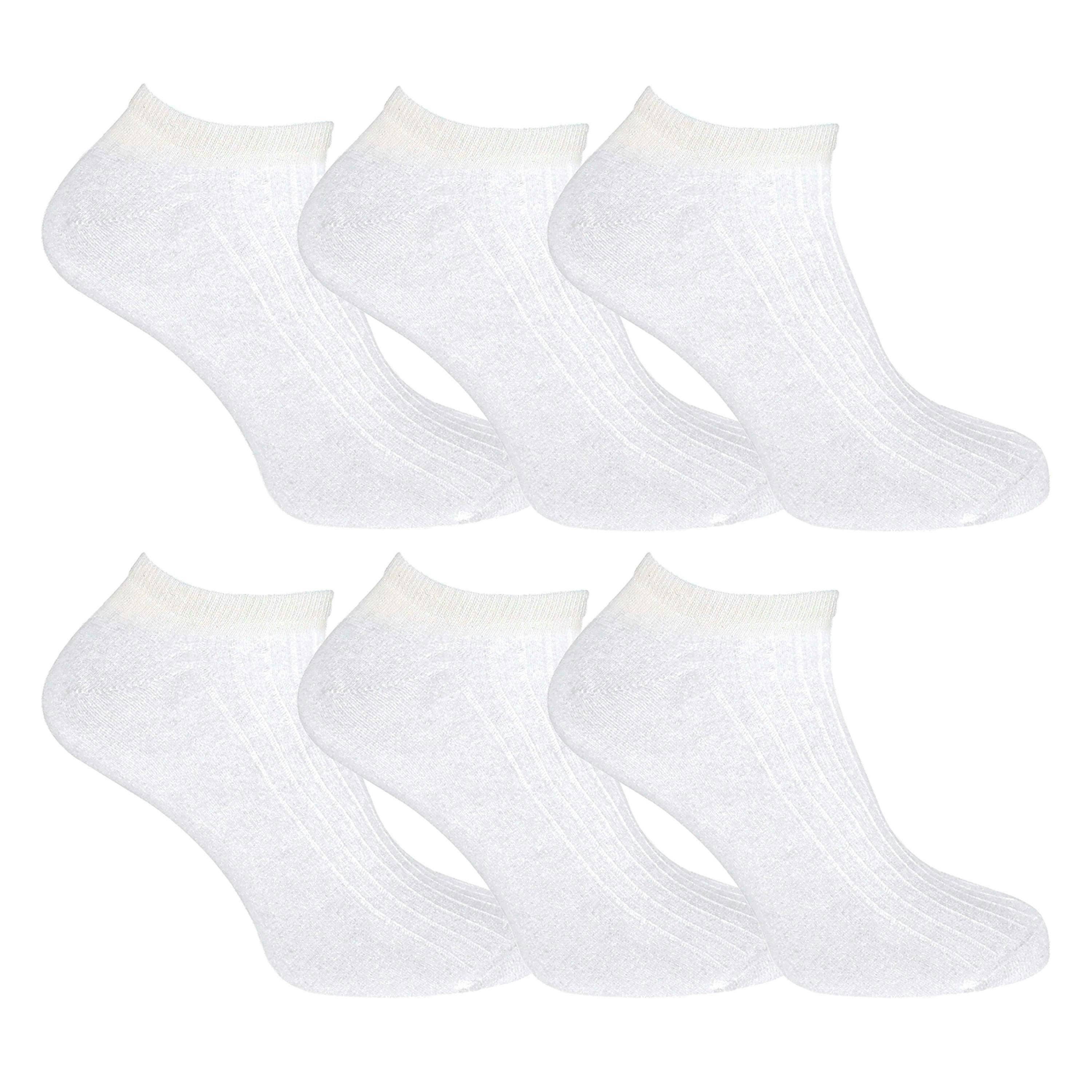 12 Pack Kids 100% Cotton Trainer Socks , view 4 of 5
