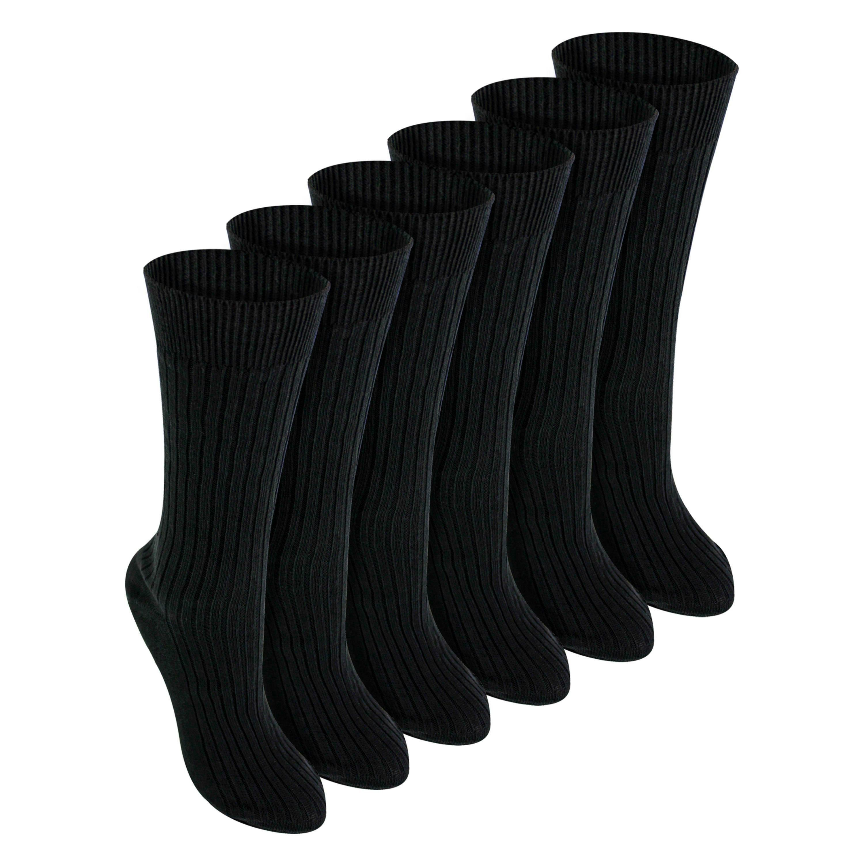 6 Pack Kids 100% Cotton Breathable Socks , view 1 of 5