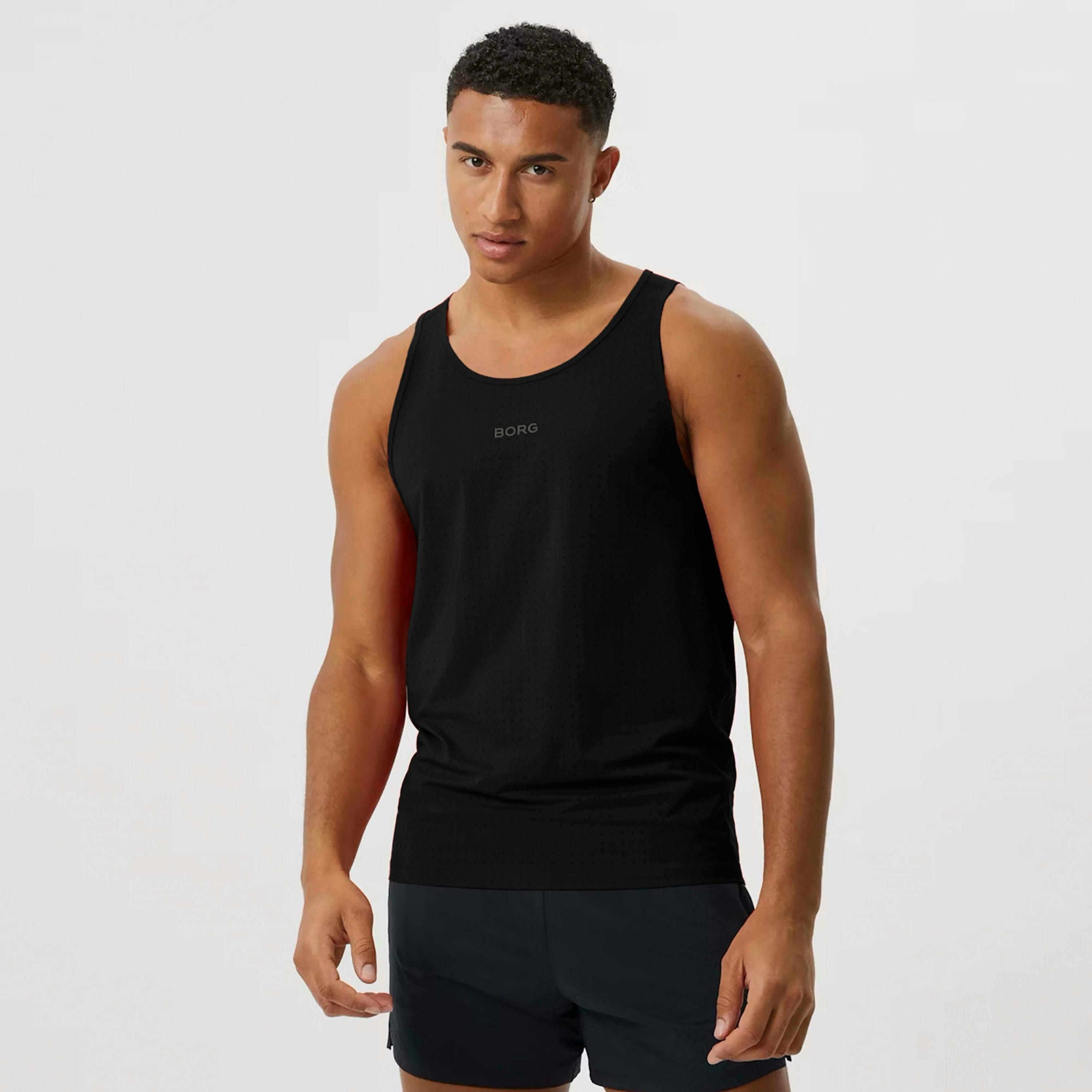 Running Breathable and Lightweight Perforated Sleeveless Tank Top for Men , view 3 of 3