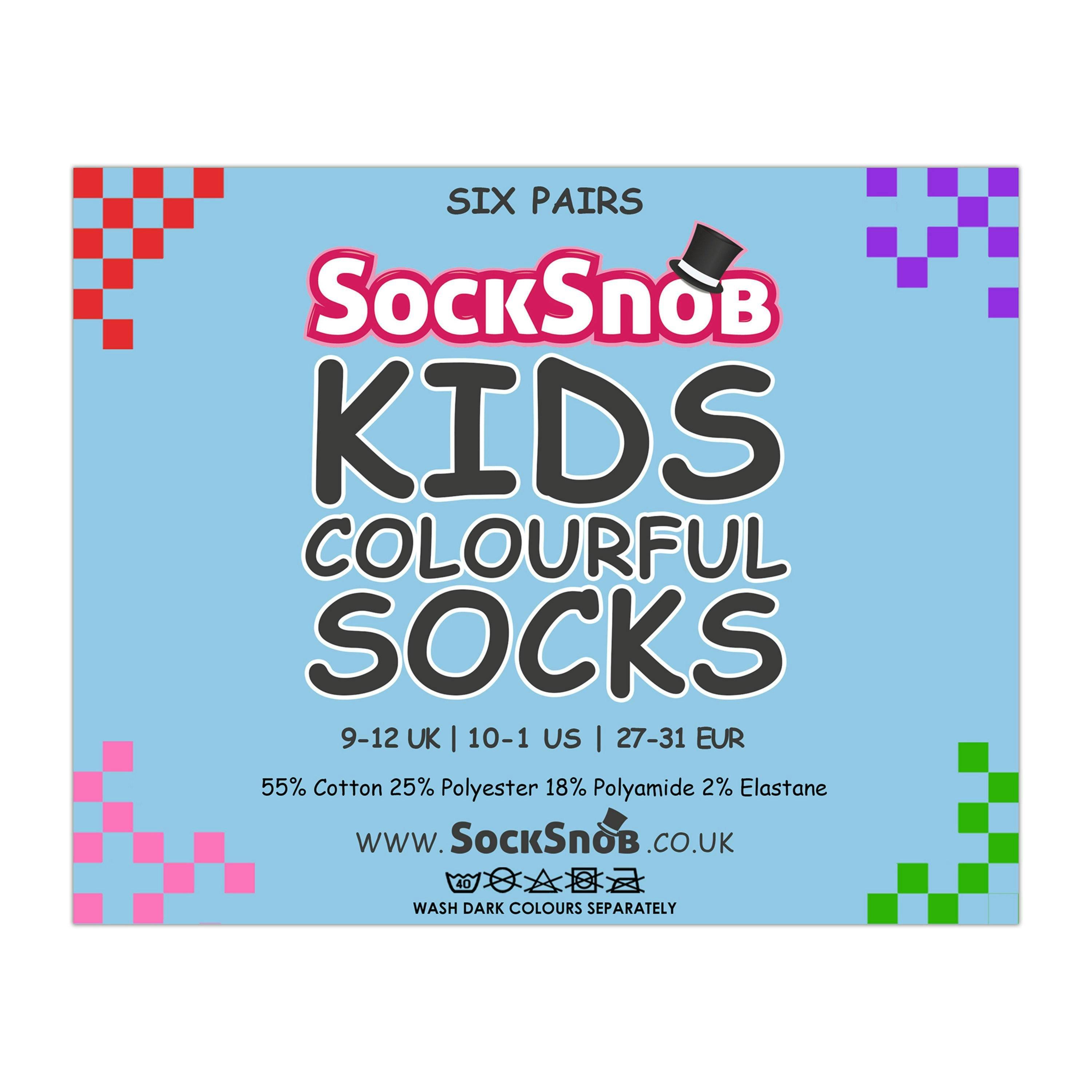 18 Pairs Multipack Kids Colourful Soft Breathable Cotton Socks , view 2 of 5