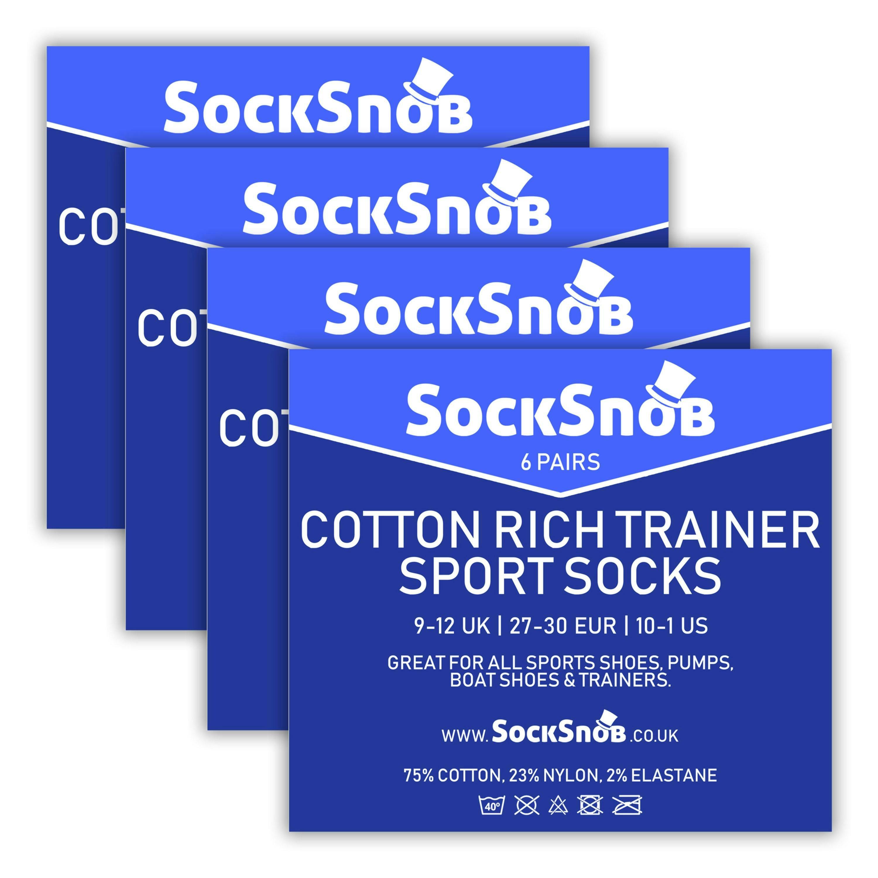 24 Pack Multipack Kids Cotton Trainer Socks for Boys & Girls , view 2 of 5