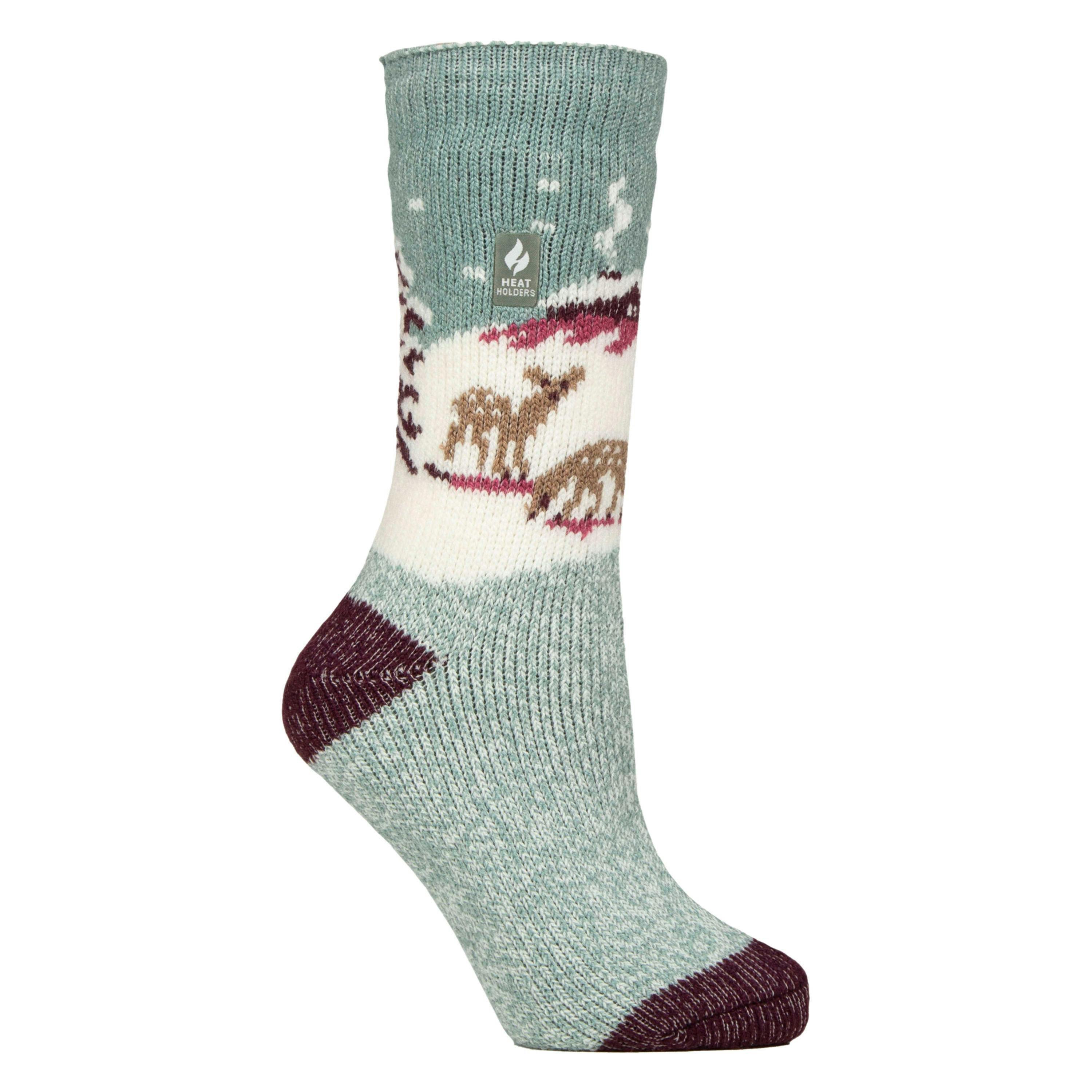 Ladies Original Christmas Patterned Novelty Thermal Socks , view 1 of 5