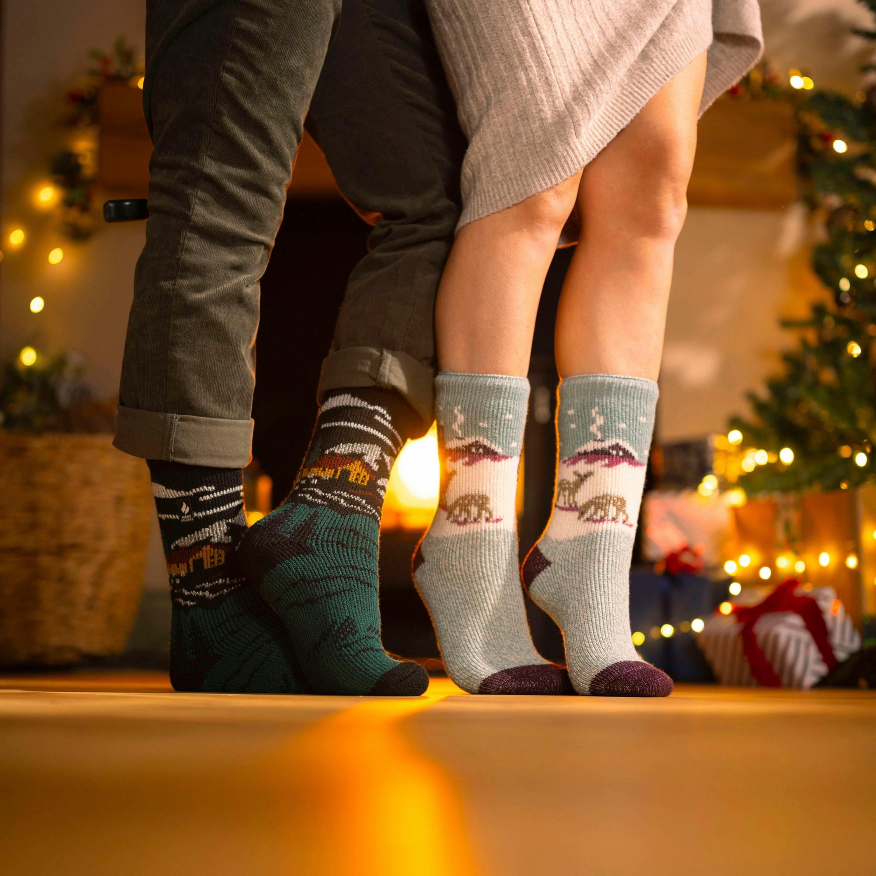 Ladies Original Christmas Patterned Novelty Thermal Socks , view 4 of 5