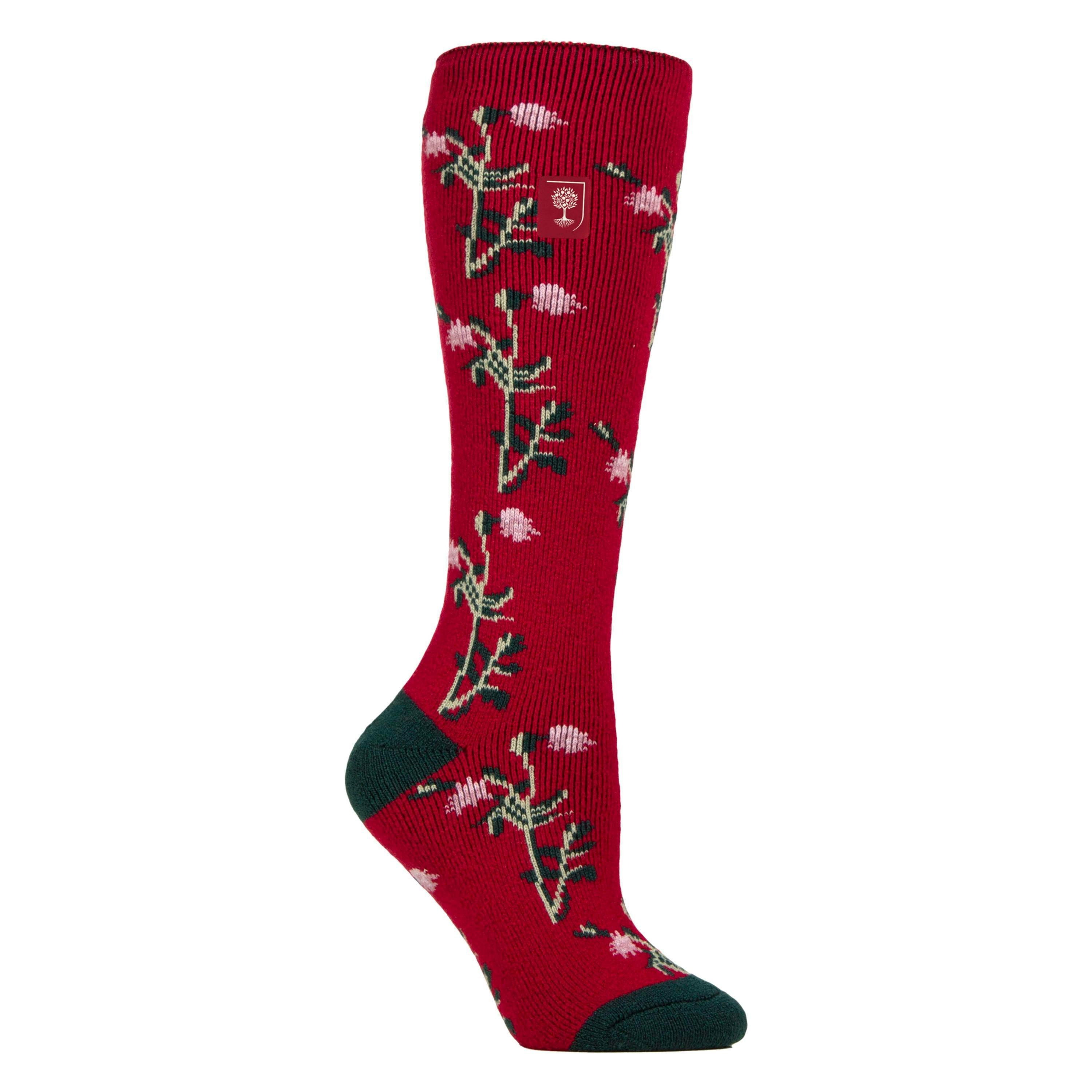 Long Wellington Boots Socks For Women | Floral Welly Socks , view 1 of 5