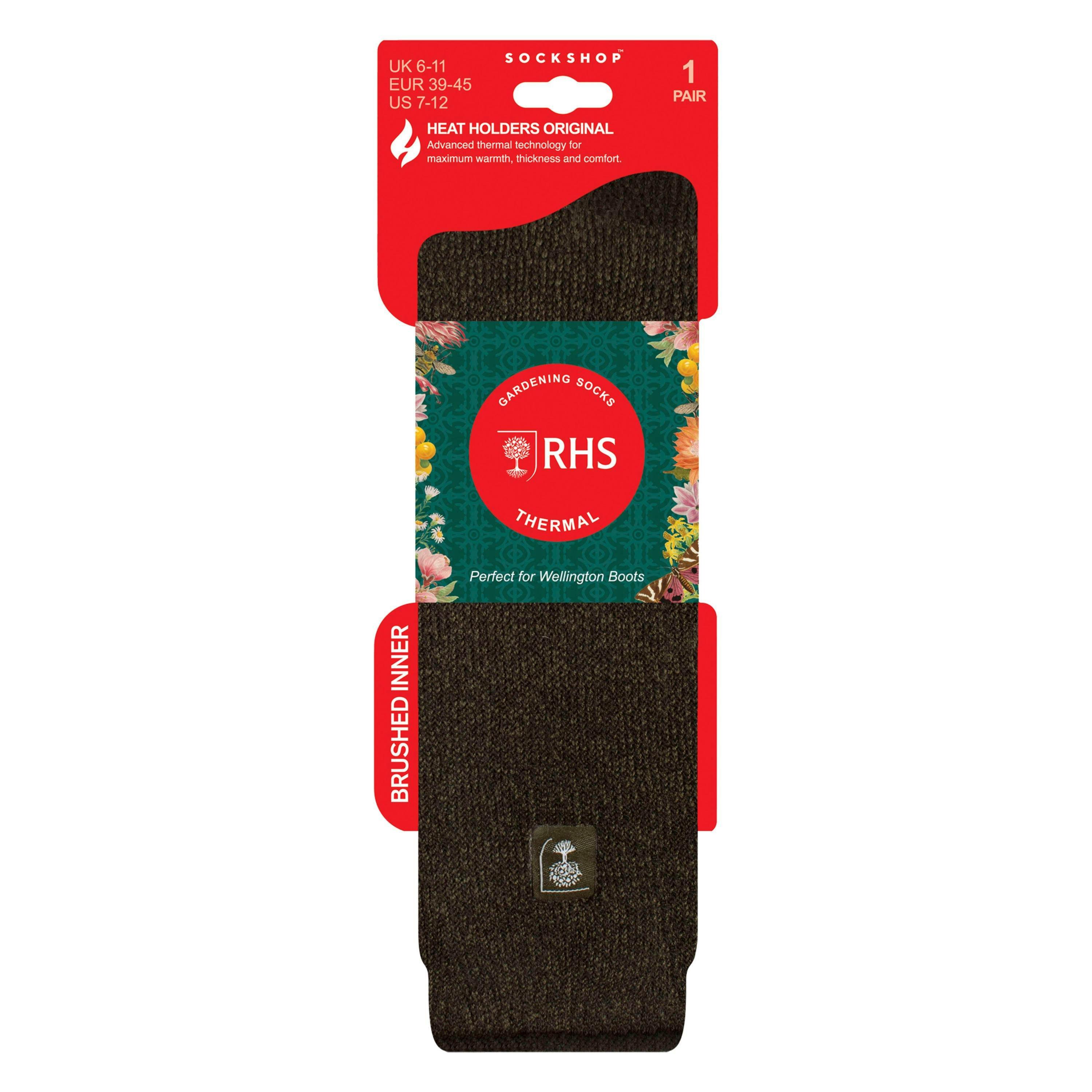 Mens Long Knee High Thermal Wellington Boot Socks , view 2 of 5
