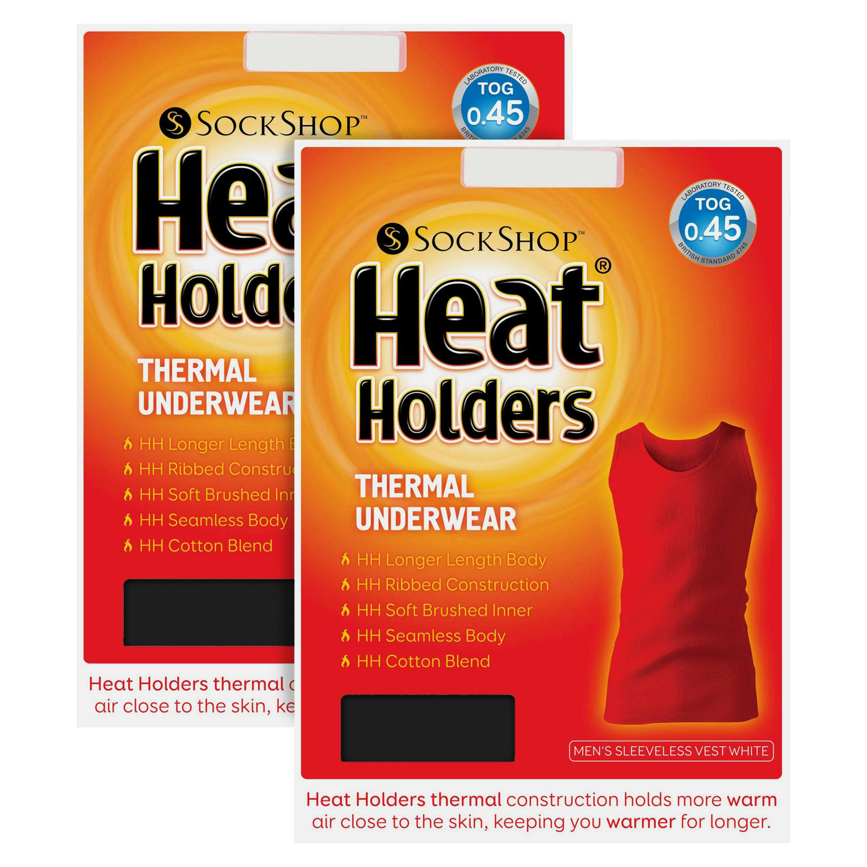 2 Pack Mens Sleeveless Thermal Top for Winter , view 2 of 5