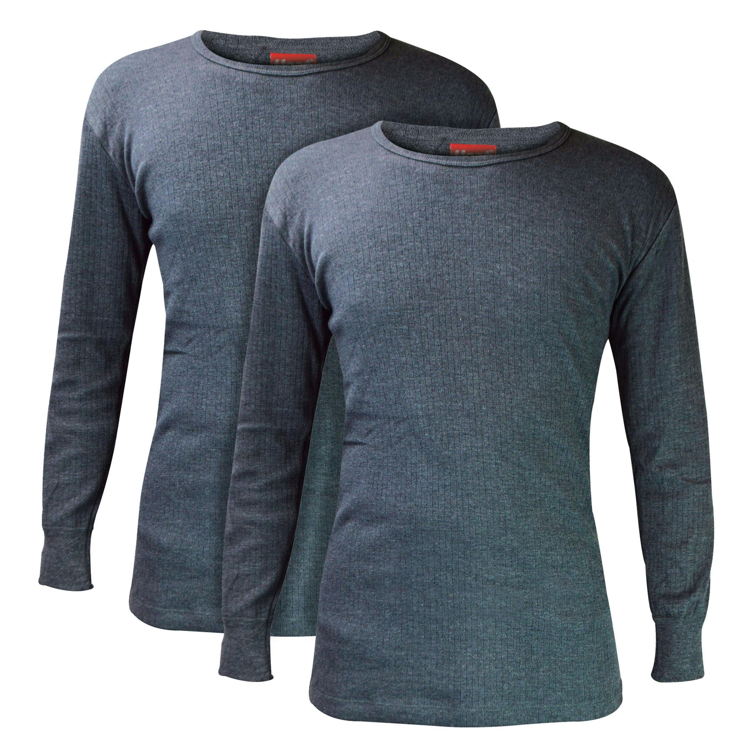 2 Pack Mens Long Sleeve Thermal Top for Winter , view 1 of 5