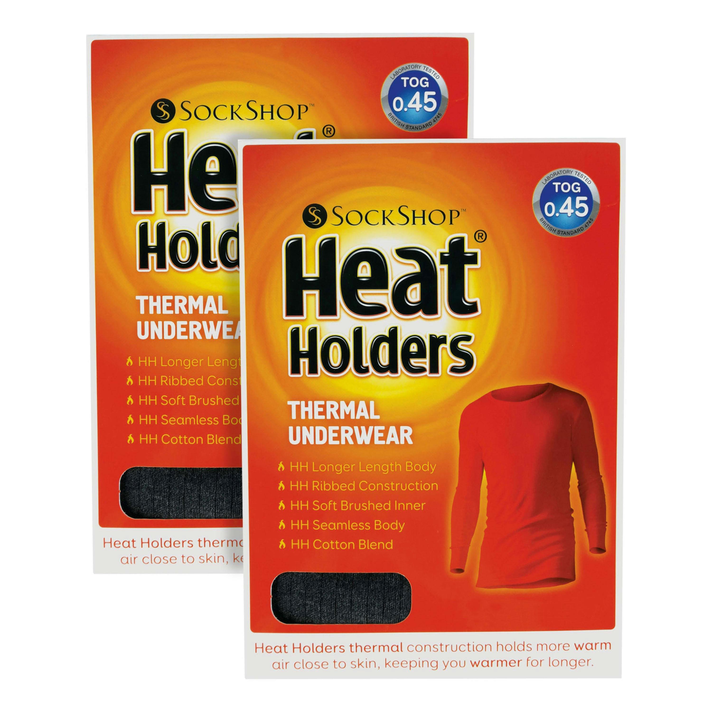 2 Pack Mens Long Sleeve Thermal Top for Winter , view 2 of 5