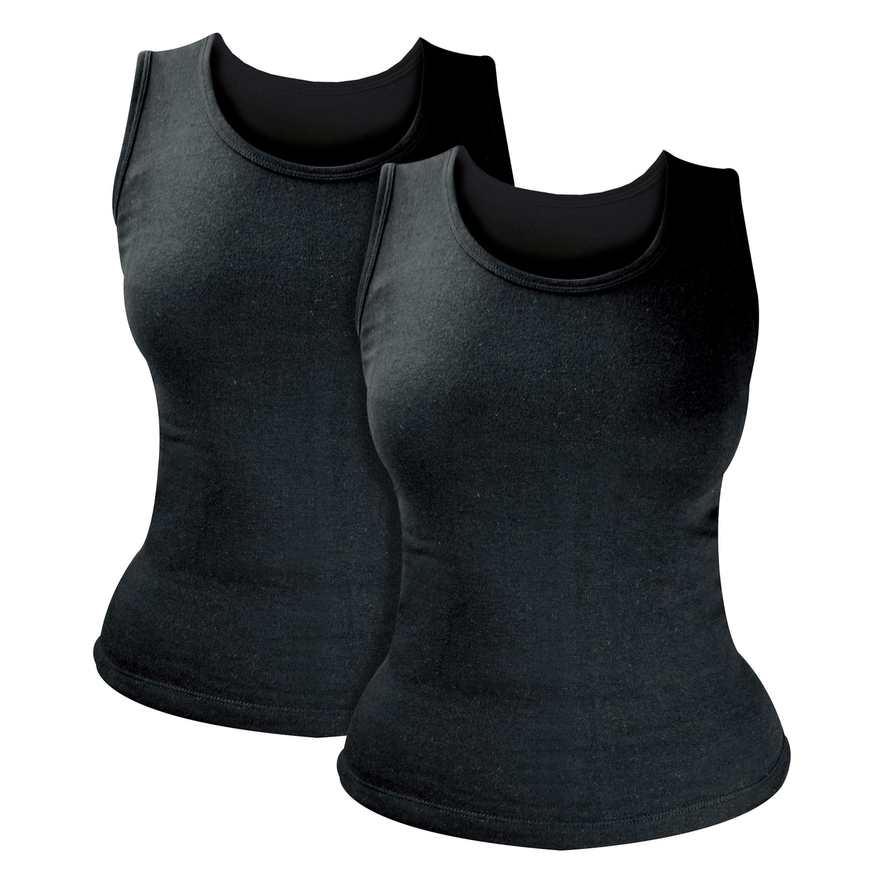 2 Pack Ladies Thermal Sleeveless Top for Winter , view 1 of 5