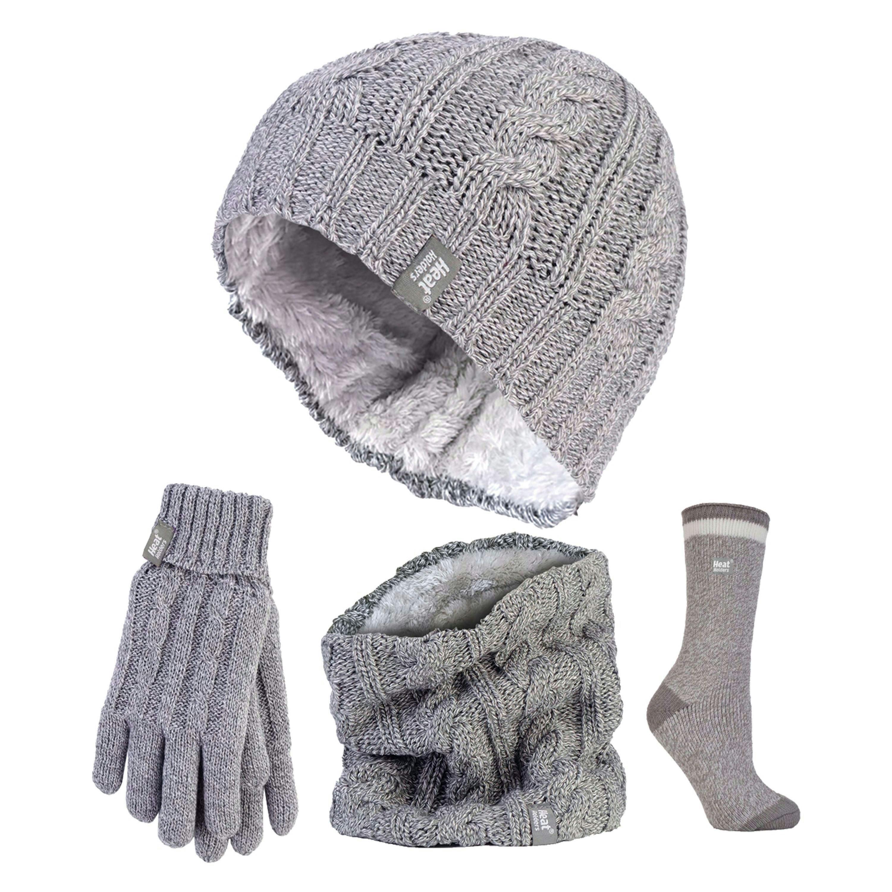 Ladies Thermal Winter Set - Hat, Gloves, Neckwarmer & Twist Socks , view 1 of 5