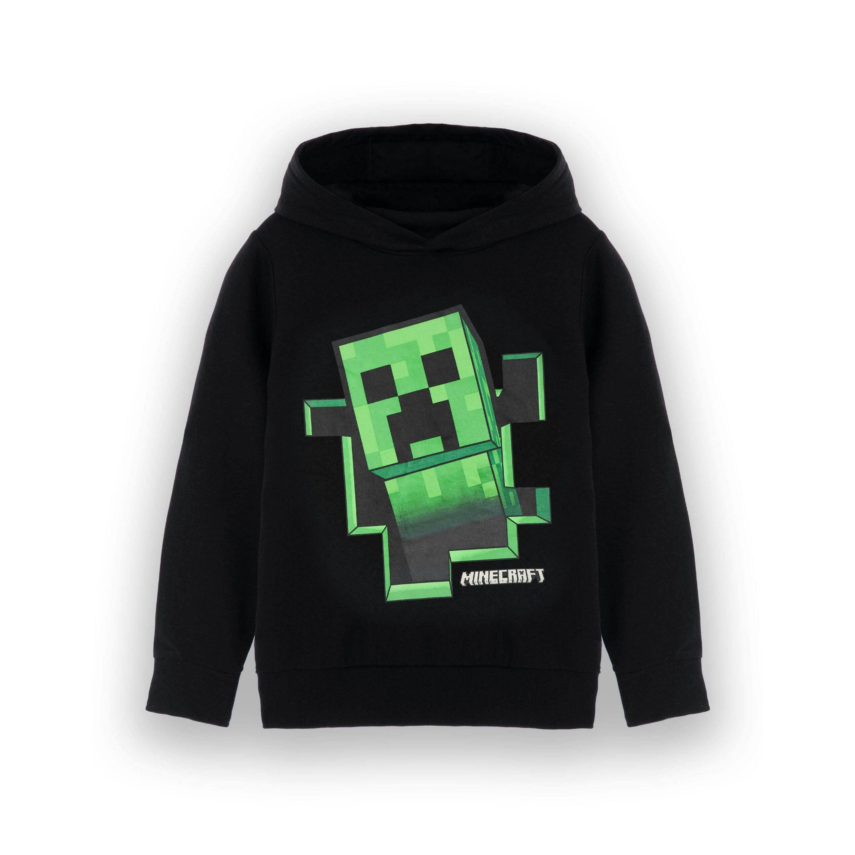 Minecraft Unisex Kids Black Creeper Hoodie by Vanilla Underground , view 1 of 1