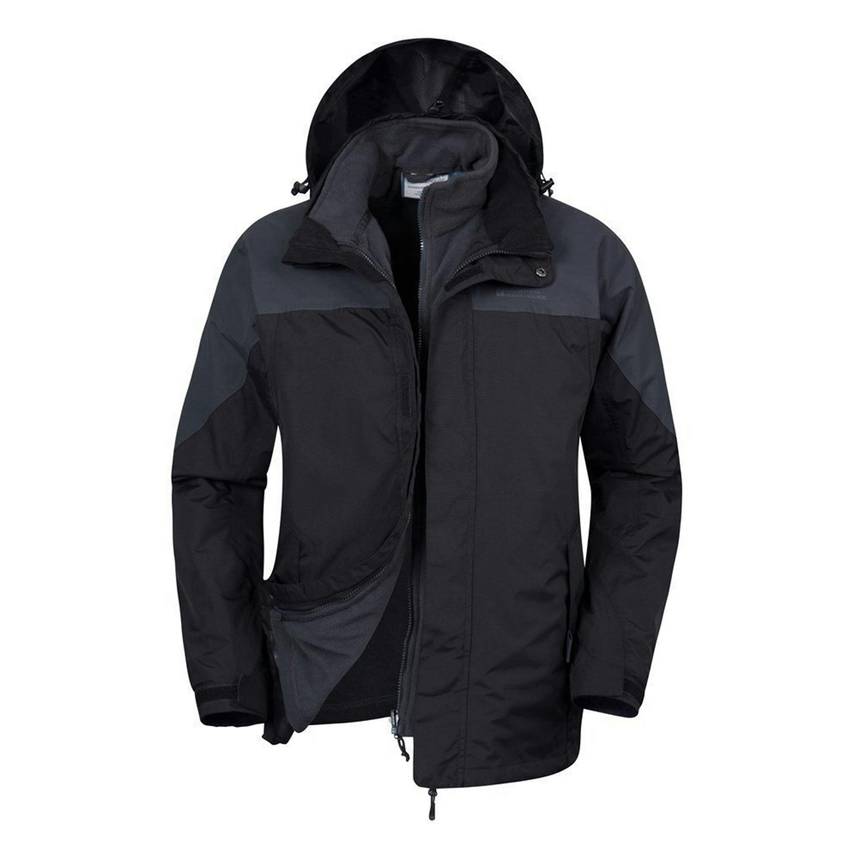 Mountain Warehouse Mens Storm 3 in 1 Waterproof Jacket , view 5 of 5