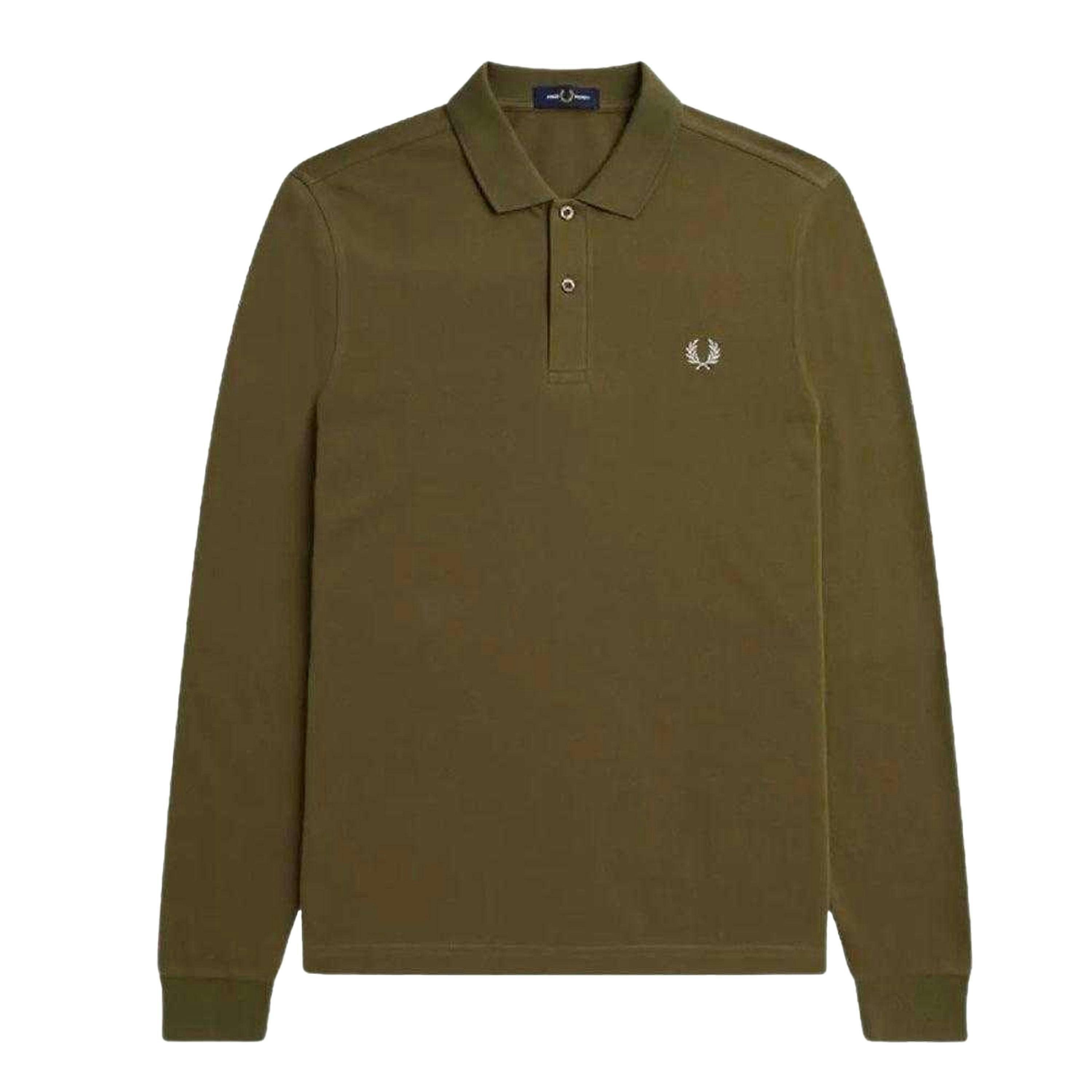 Fred Perry Unisex Adult Plain Long-Sleeved Polo Shirt , view 1 of 2