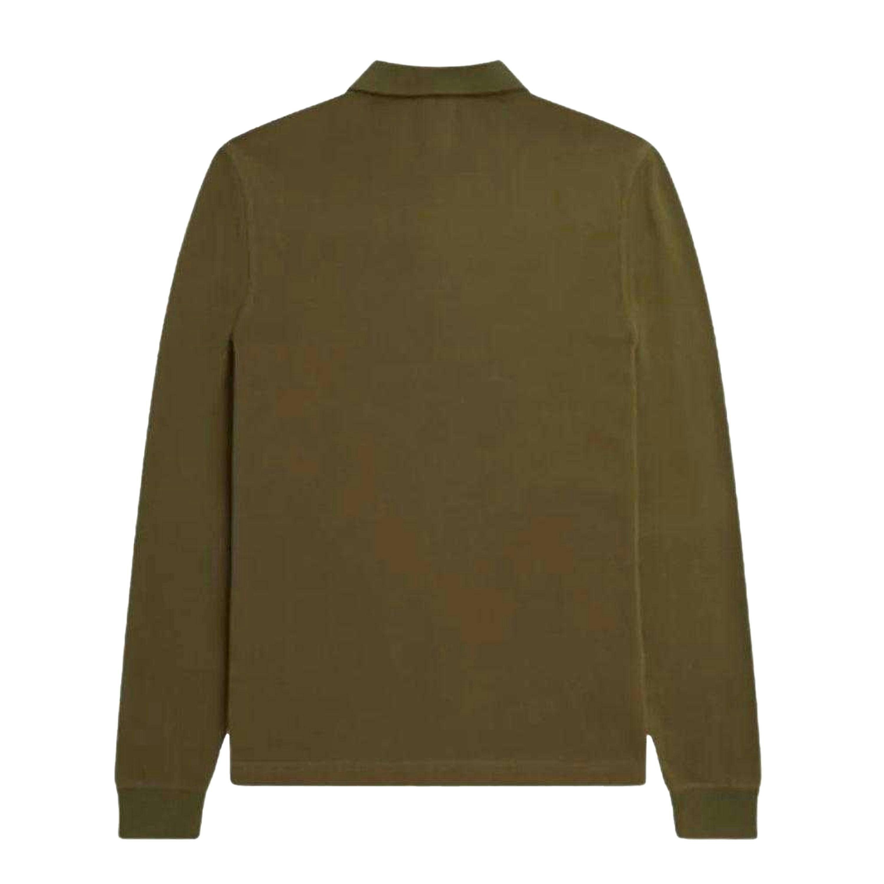 Fred Perry Unisex Adult Plain Long-Sleeved Polo Shirt , view 2 of 2