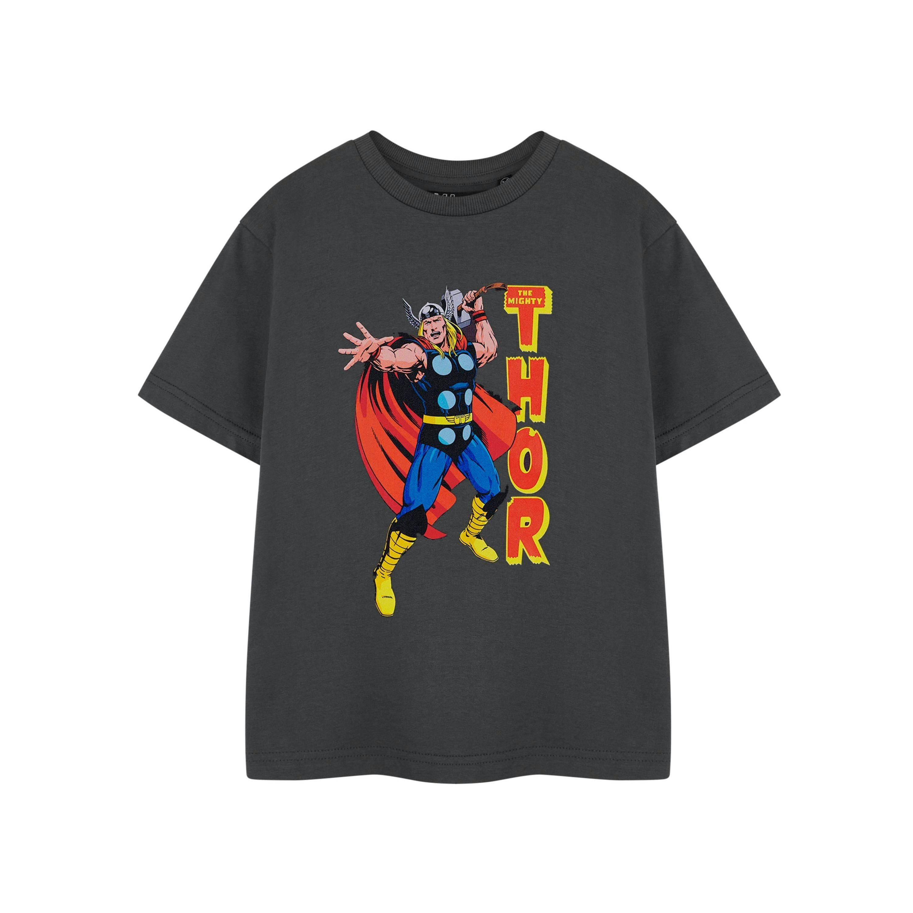 Marvel Boys Grey Thor Short Sleeved T-Shirt by Vanilla Underground , view 1 of 1