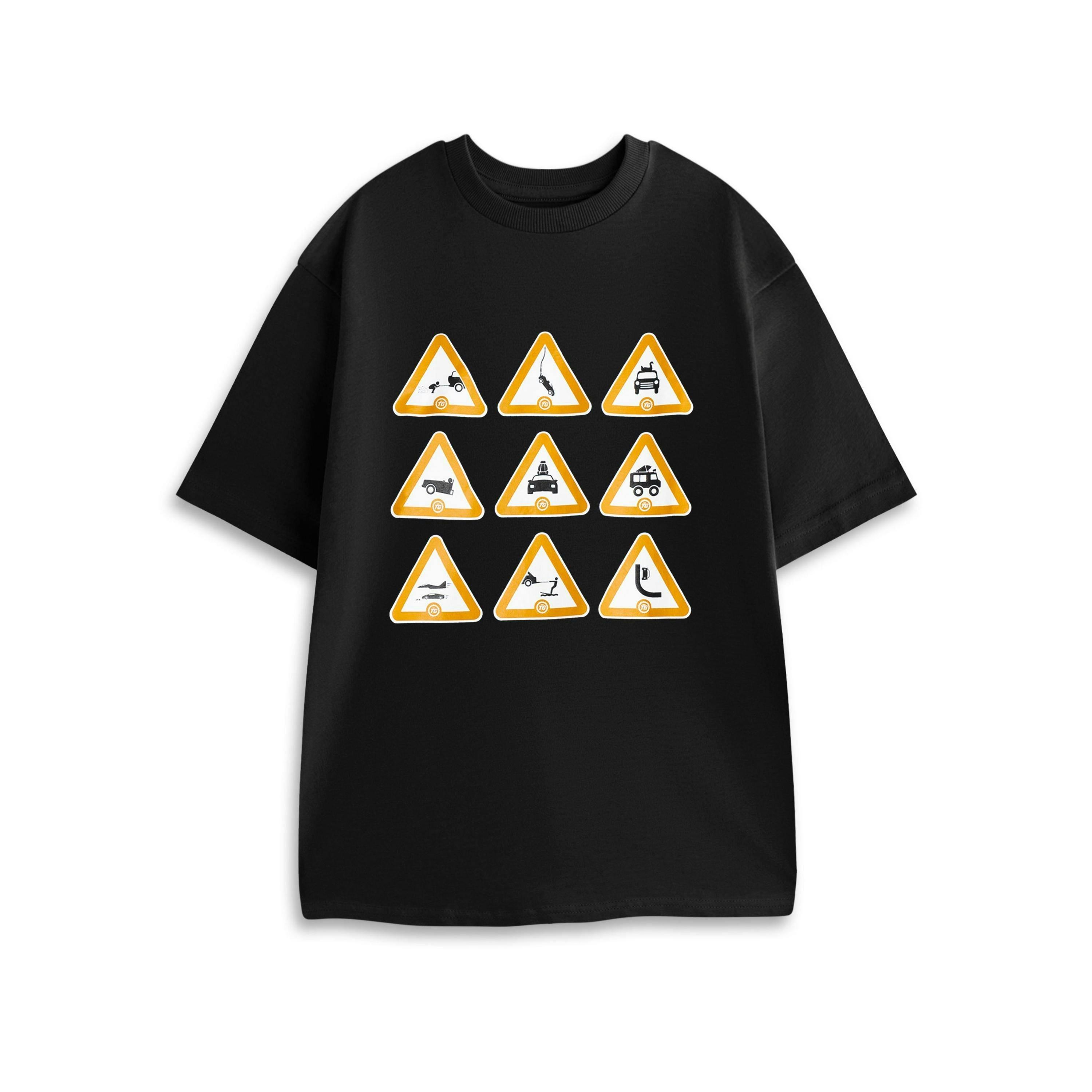 Top Gear Unisex Black Logo Short Sleeved T-Shirt by Vanilla Underground , view 1 of 1