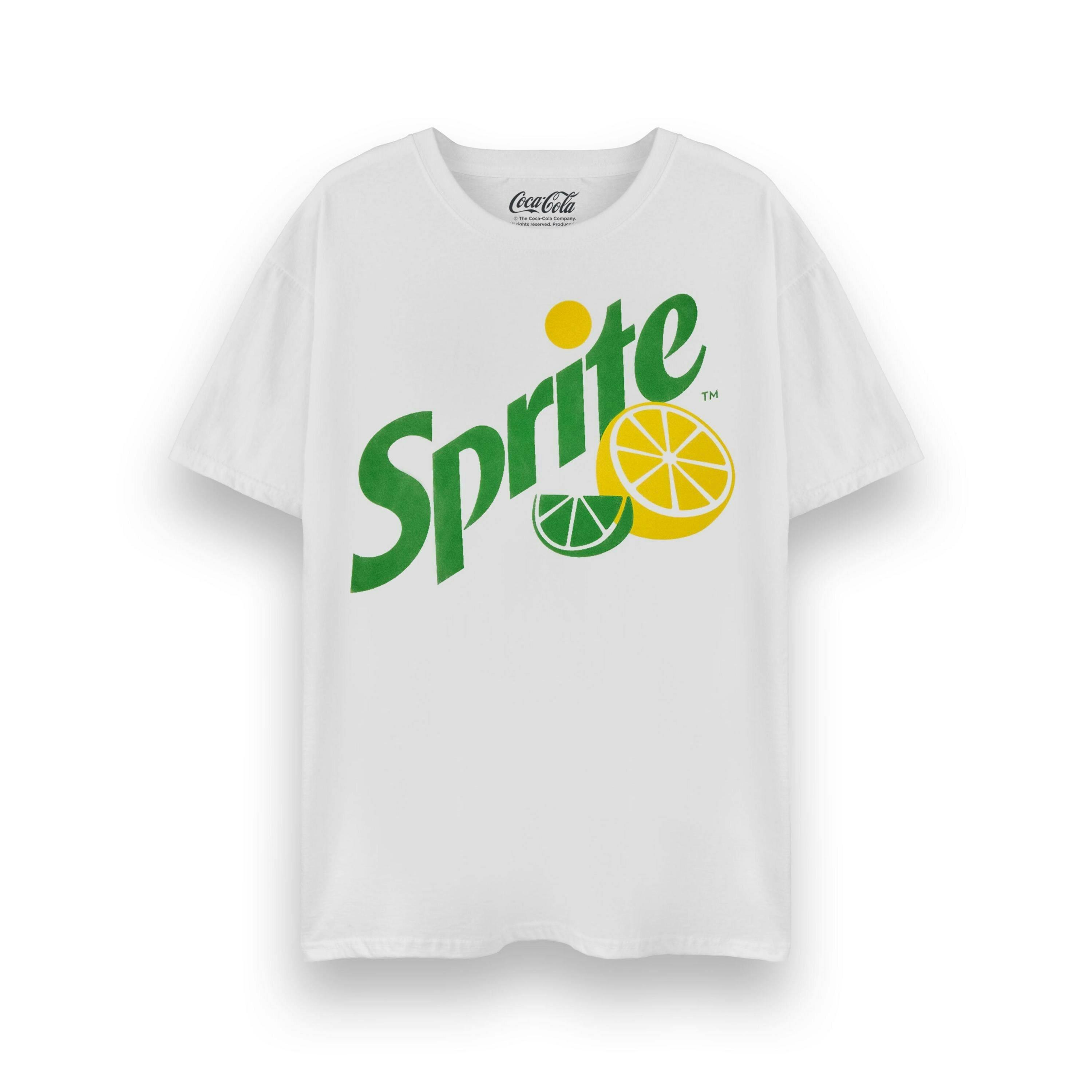 Coca Cola Sprite Unisex White Logo Short Sleeved T-Shirt by Vanilla Underground , view 1 of 1
