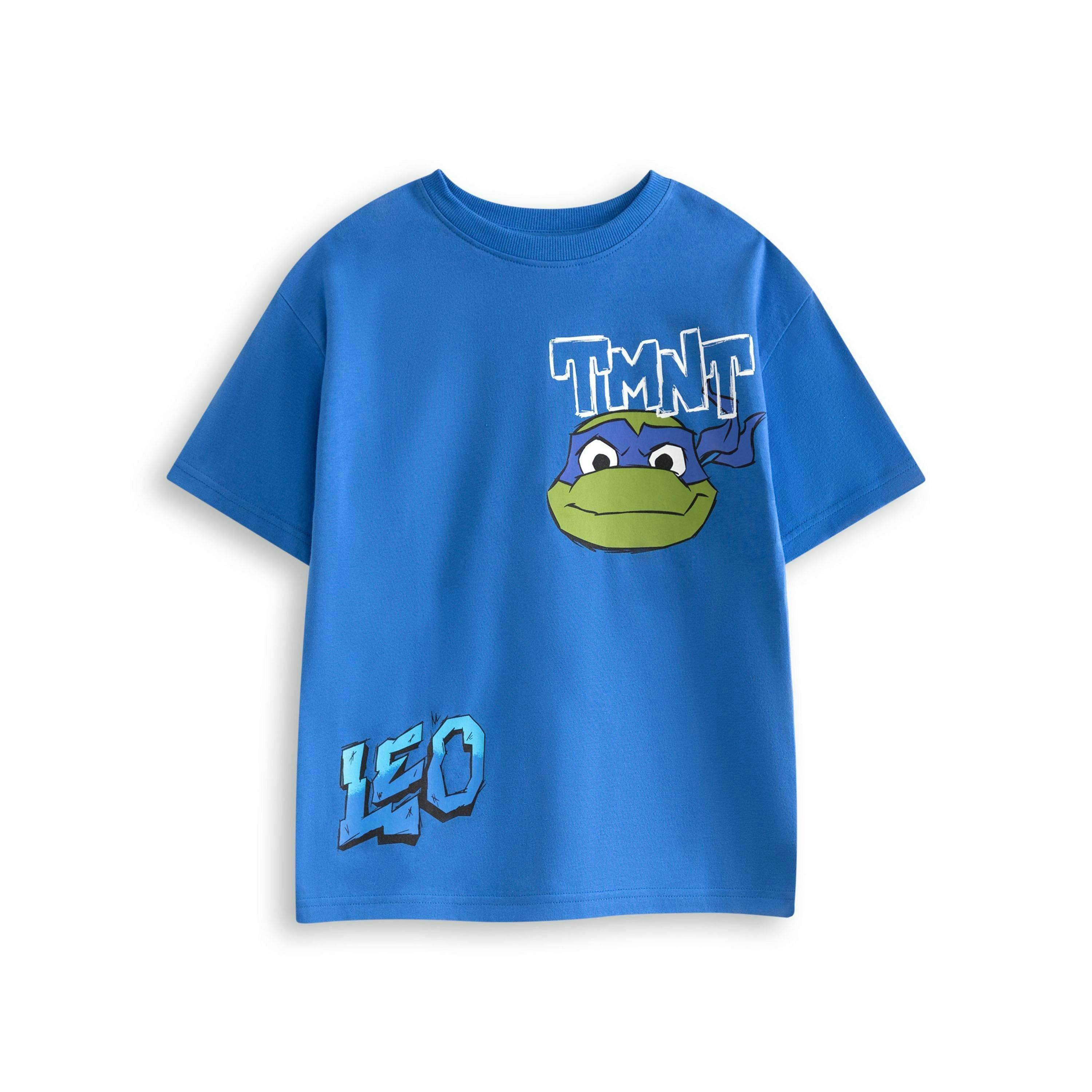 Teenage Mutant Ninja Turtles Boys Blue Leo Short Sleeved T-Shirt by Vanilla Underground , view 1 of 1