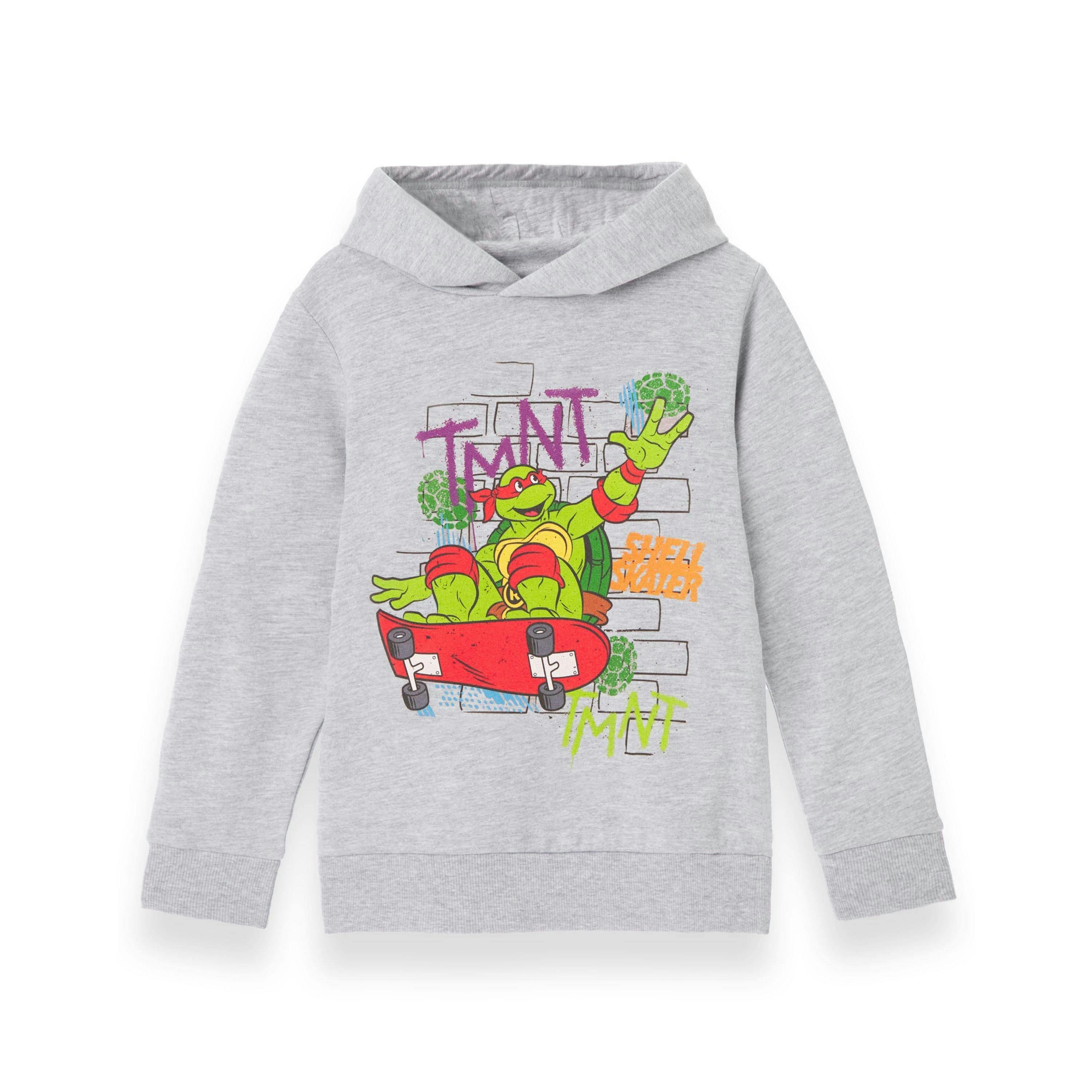 Teenage Mutant Ninja Turtles Boys Grey Shell Skater Hoodie by Vanilla Underground , view 1 of 1