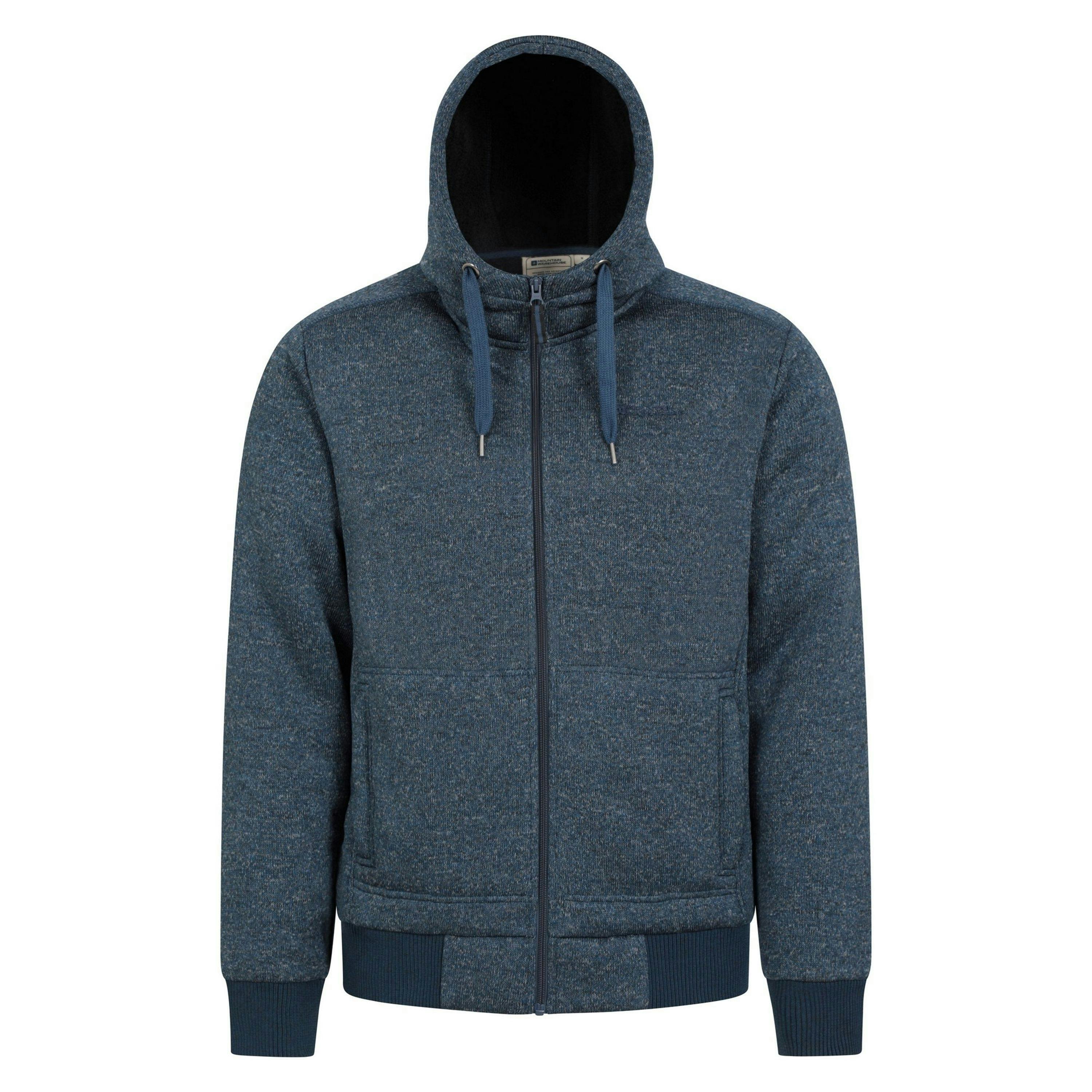Mountain Warehouse Mens Nevis II Faux Fur Hoodie , view 1 of 5