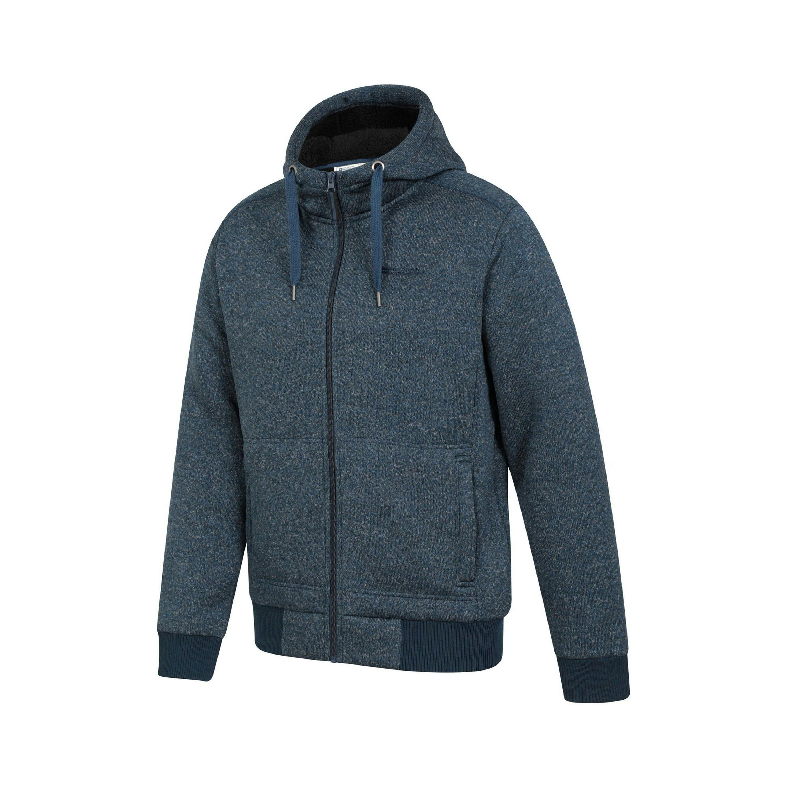 Mountain Warehouse Mens Nevis II Faux Fur Hoodie , view 3 of 5