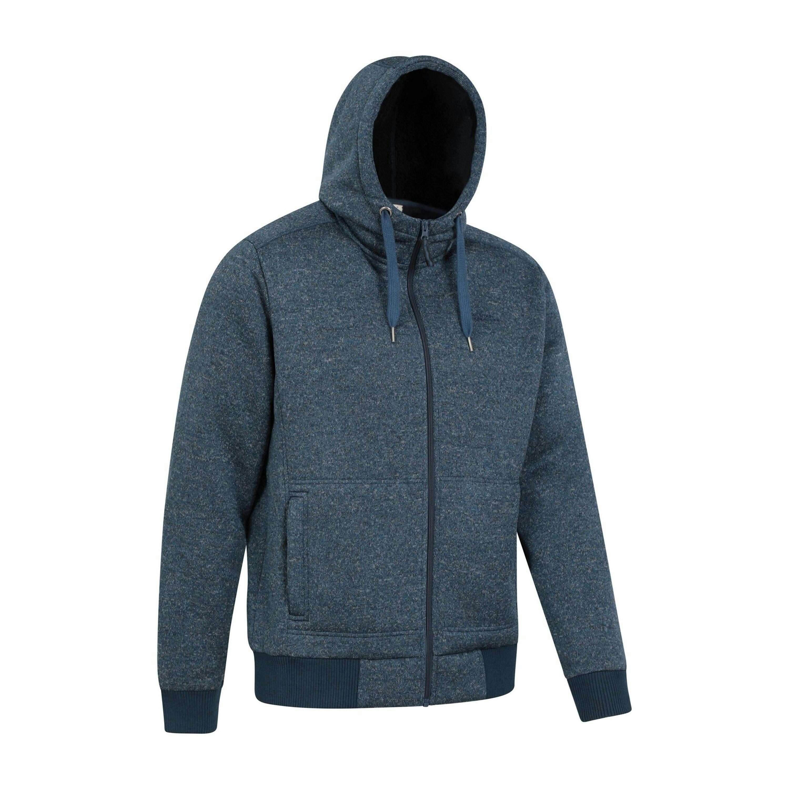 Mountain Warehouse Mens Nevis II Faux Fur Hoodie , view 4 of 5