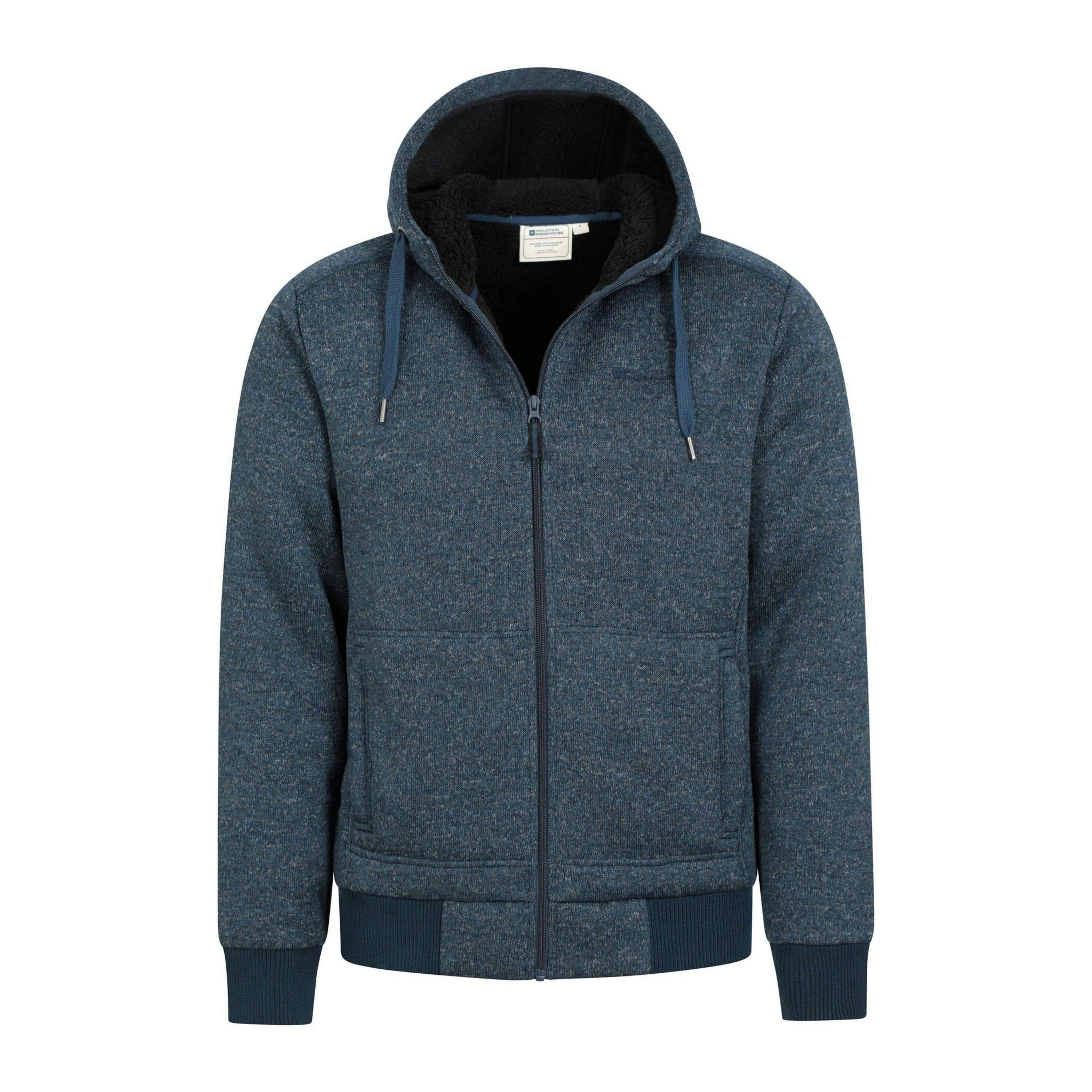 Mountain Warehouse Mens Nevis II Faux Fur Hoodie , view 5 of 5