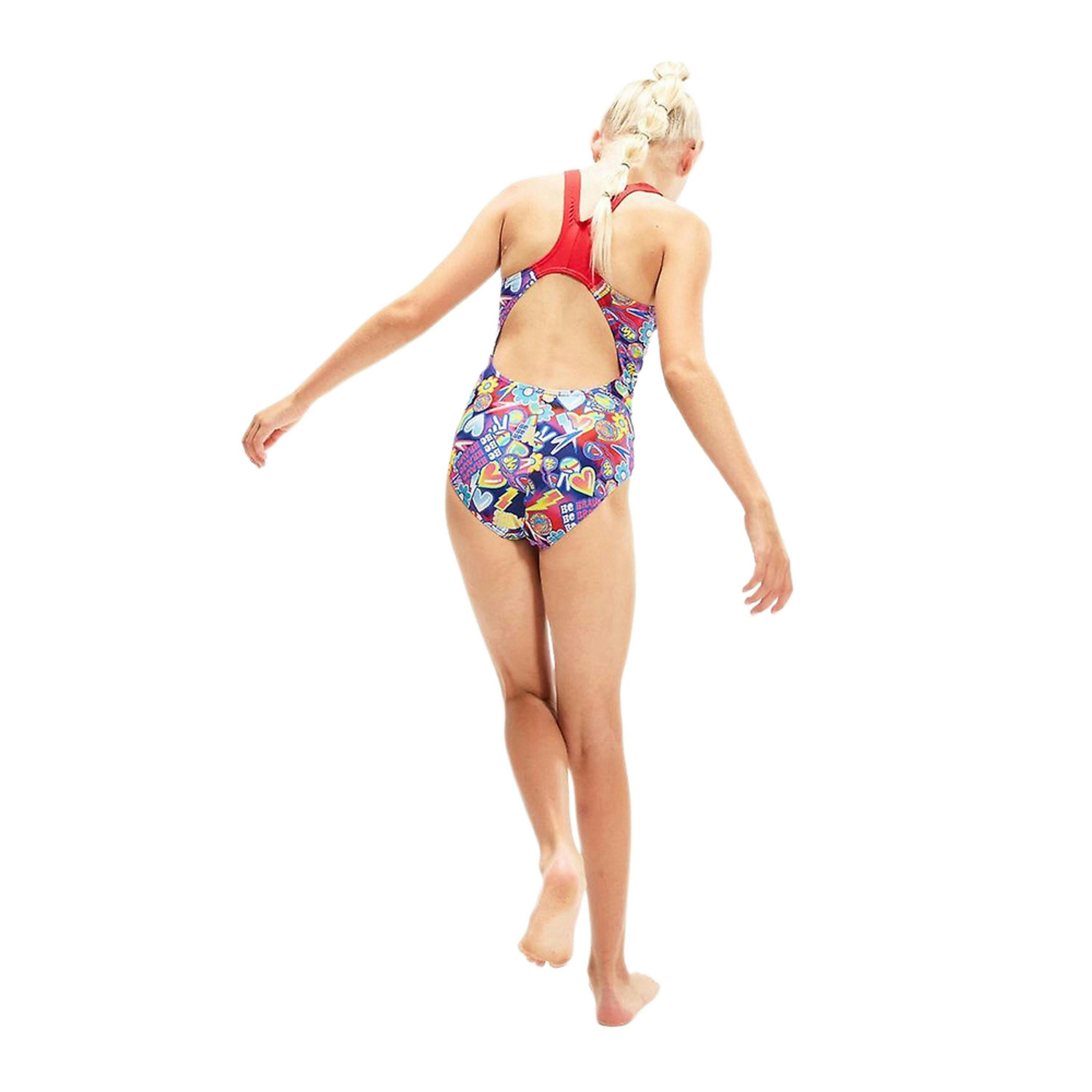 Speedo Girls Digital Splashback One Piece Swimsuit , view 2 of 3