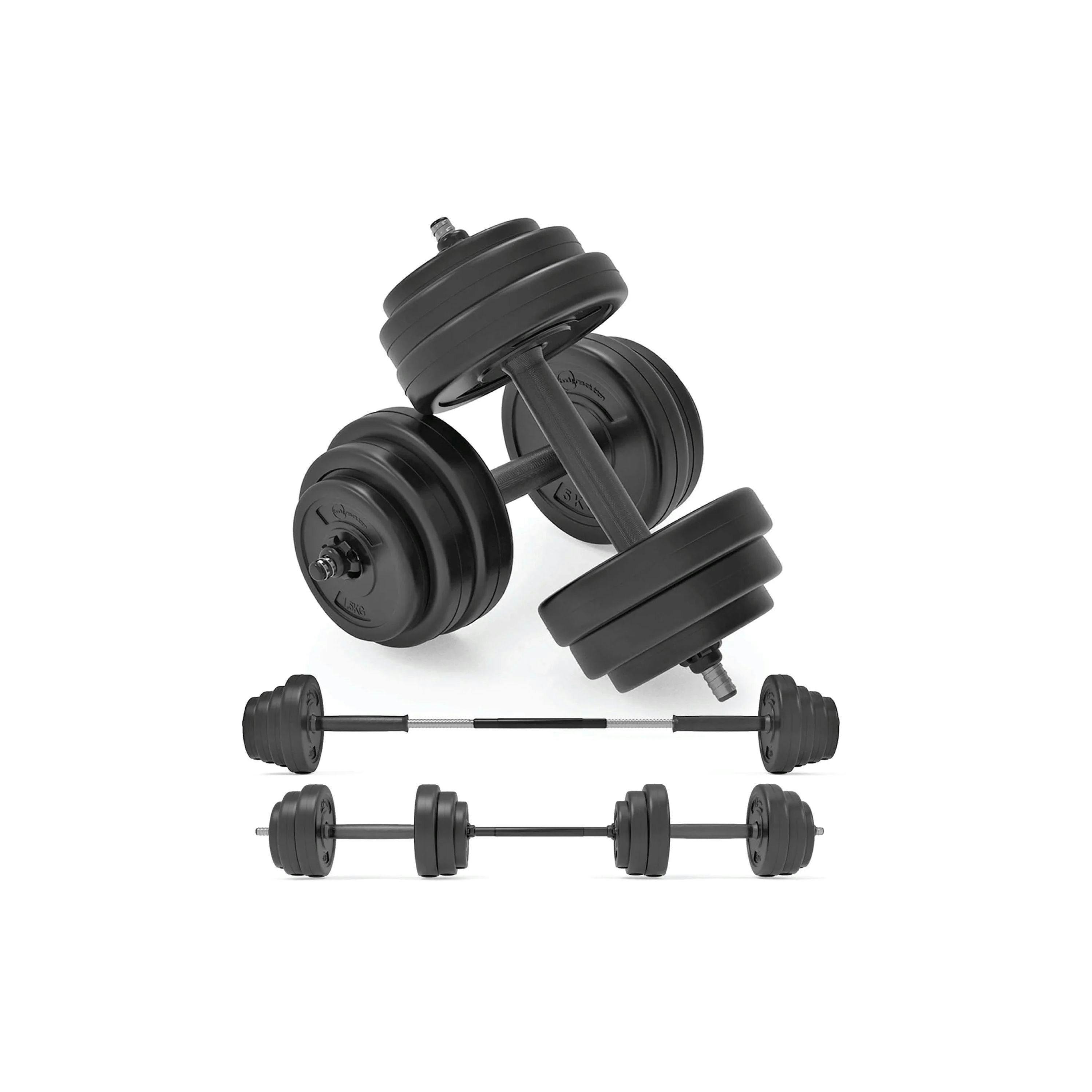 Body Revolution Vinyl Adjustable Dumbbell Set    (10kg - 50kg) , view 1 of 4