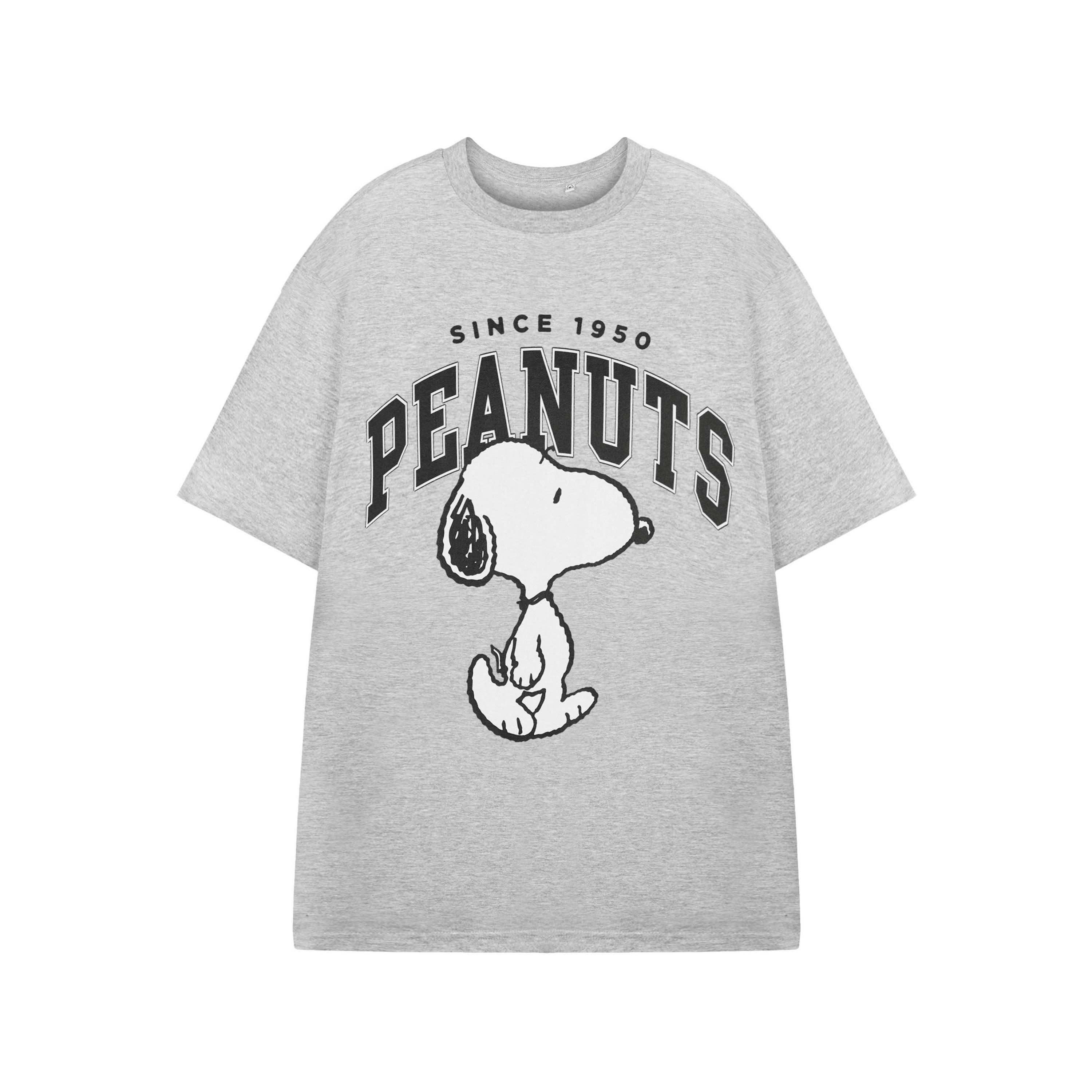 Peanuts Snoopy Unisex Grey Since 1950 Short Sleeved T-Shirt by Vanilla Underground , view 1 of 1
