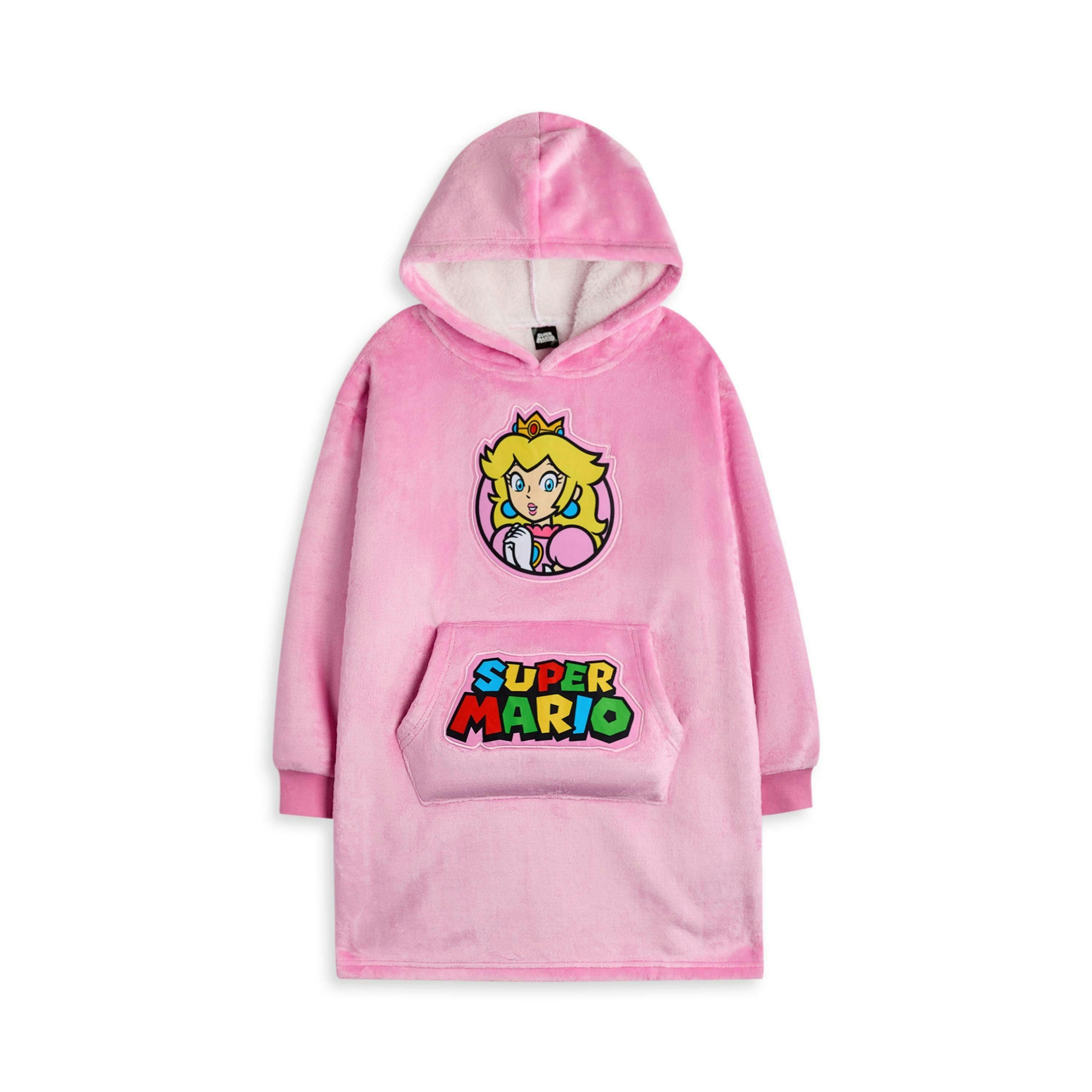 Nintendo Girls Pink Princess Peach Blanket Hoodie by Vanilla Underground , view 1 of 1