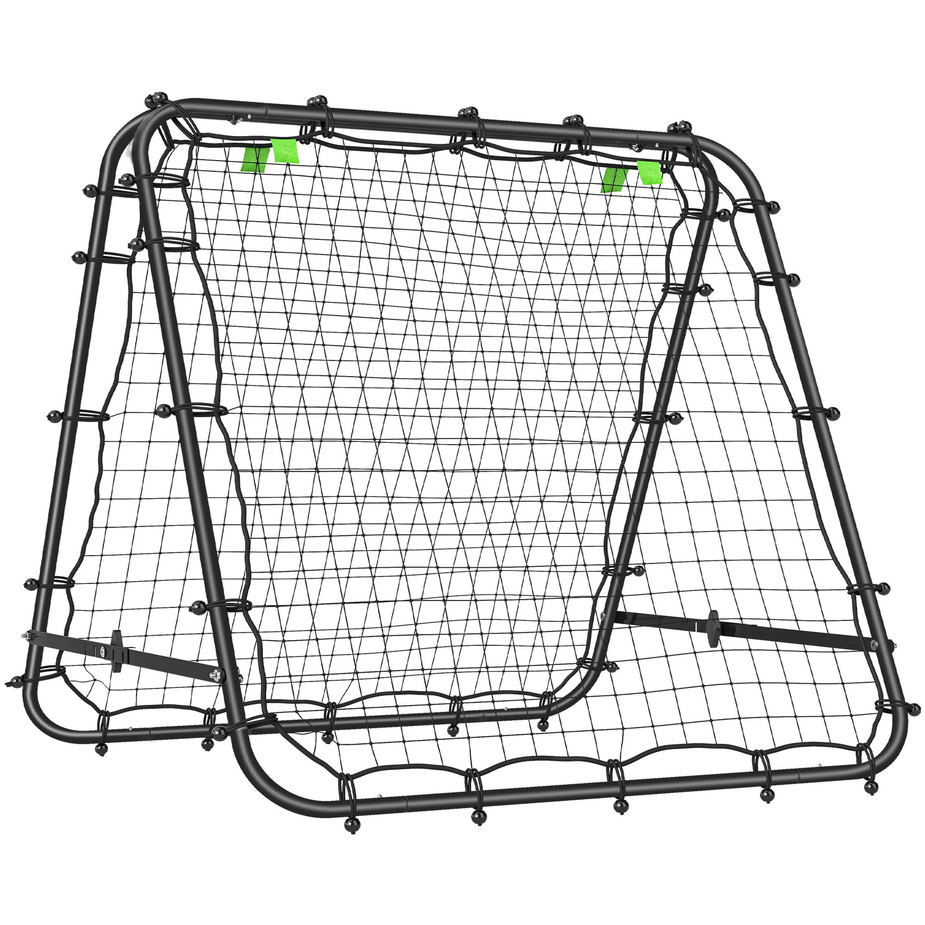 HOMCOM Rebounder Net Football Target Goal with Adjustable Angles, Blue , view 2 of 6