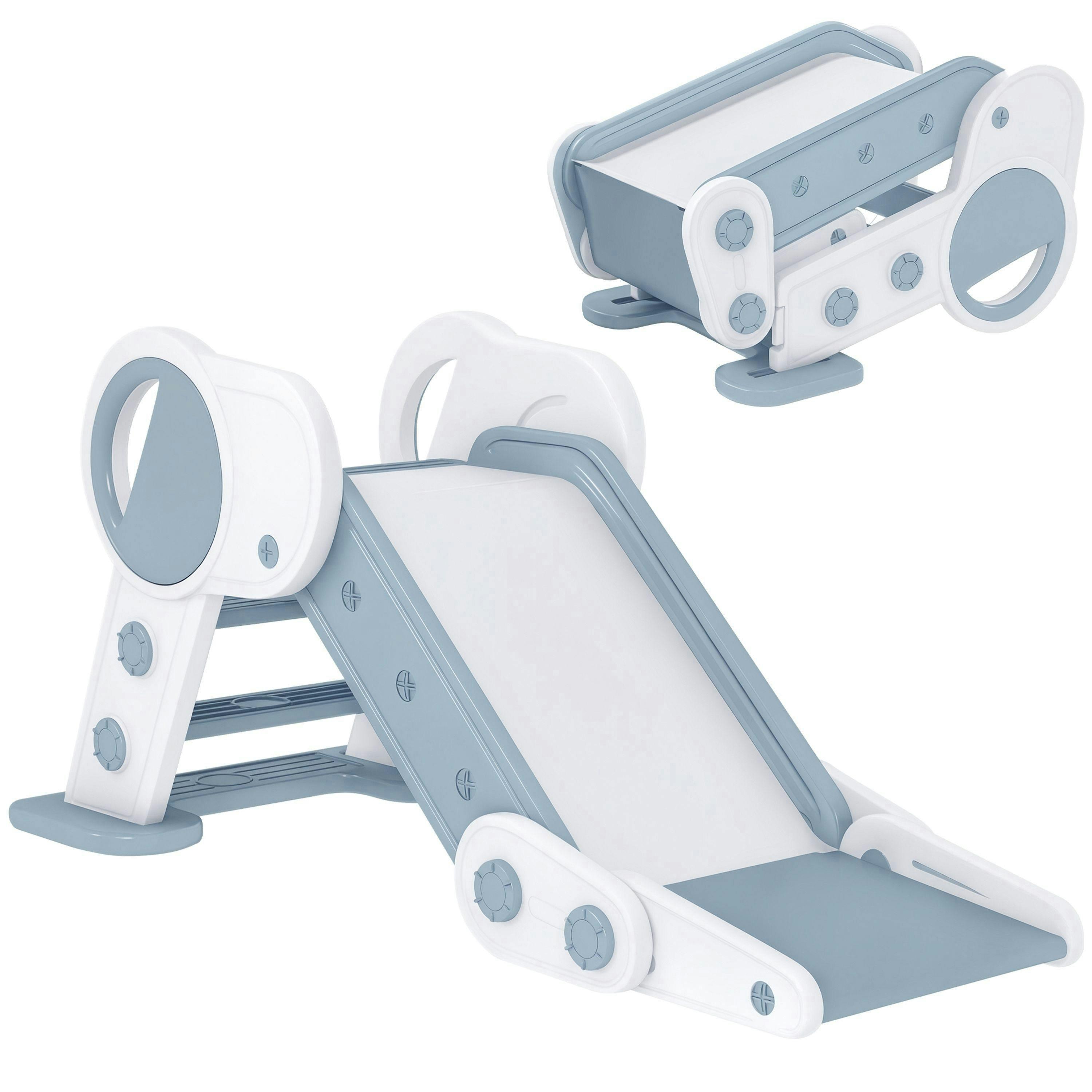 AIYAPLAY Foldable Kids Slide, Baby Slide for 1.5-3 Years, Grey , view 2 of 5