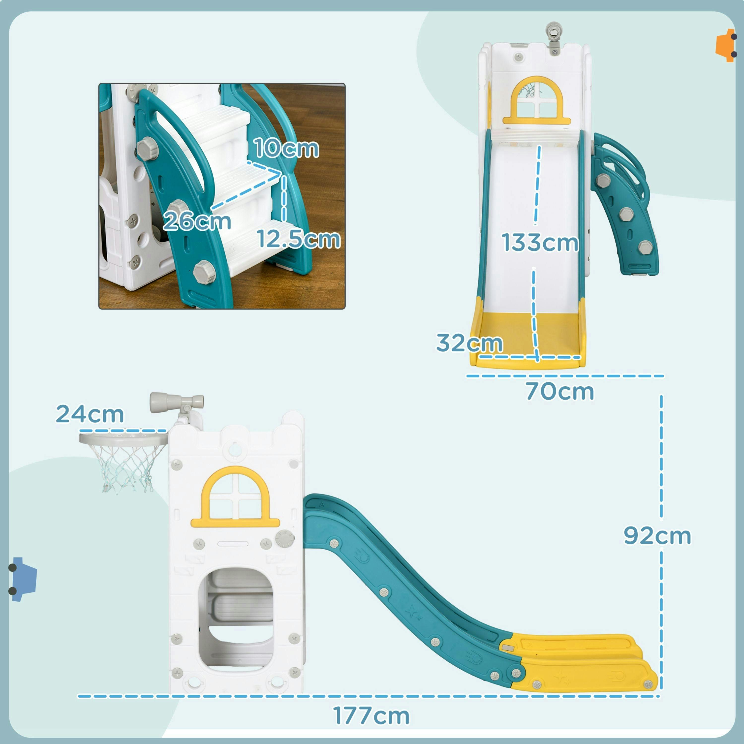 AIYAPLAY 5 in 1 Kids Slide for Indoor Use, for Toddlers 1-3 Years , view 3 of 5