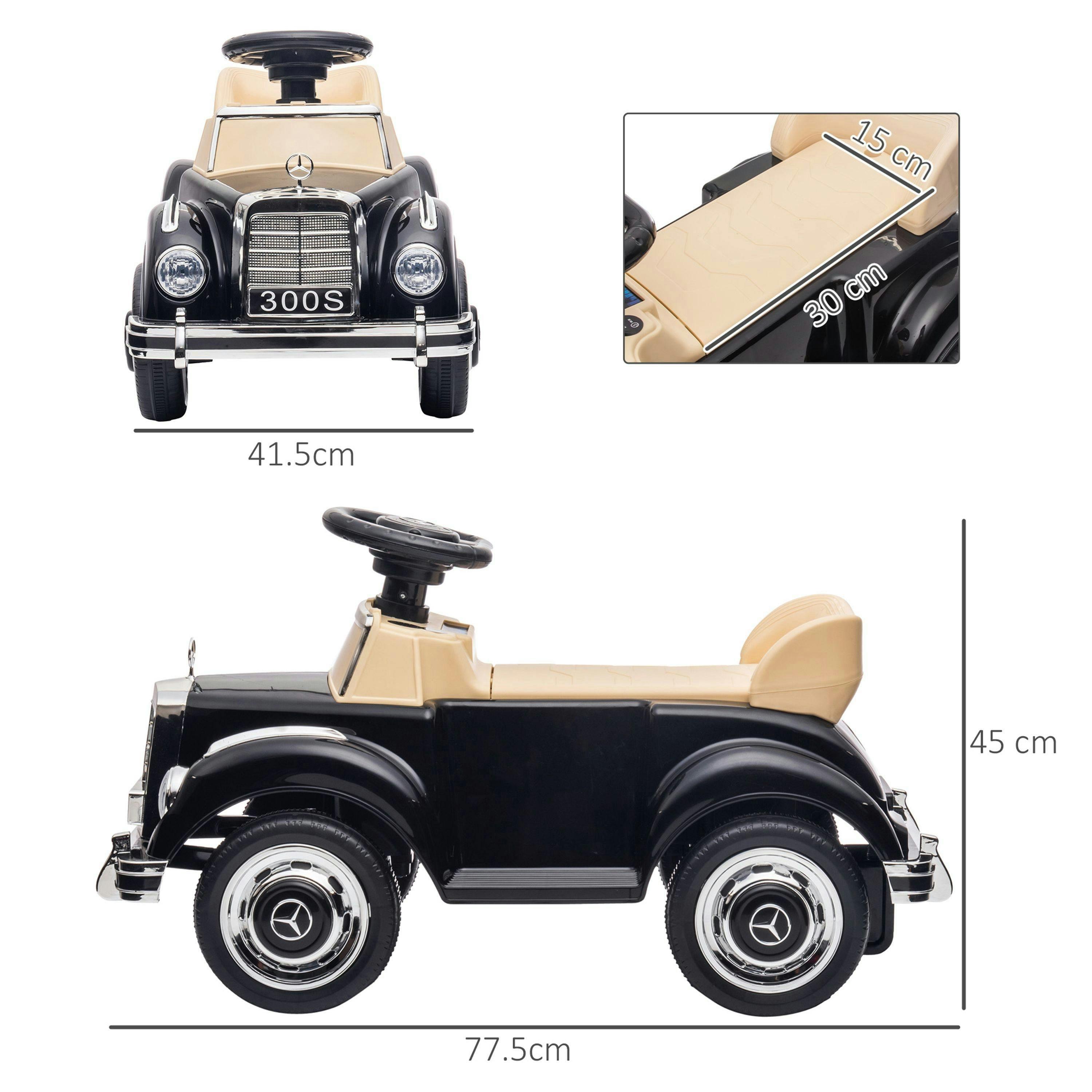 AIYAPLAY Ride on Sliding Car Foot to Floor Mercedes-Benz 300S Licensed for Kids , view 3 of 5
