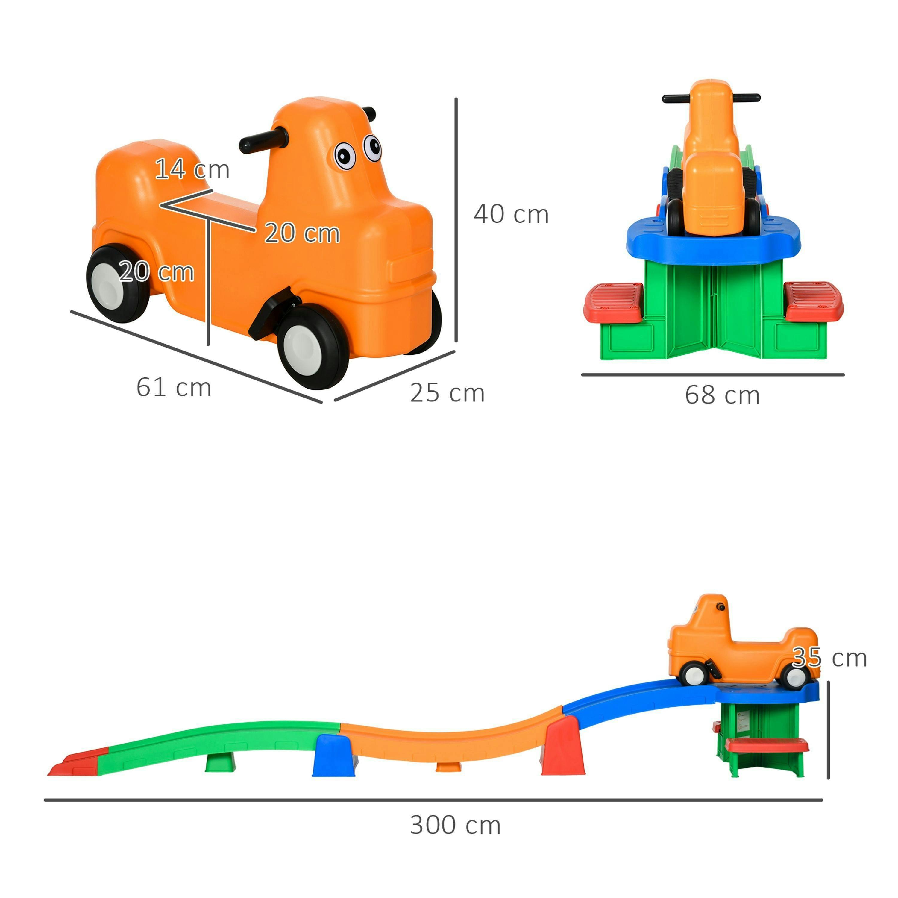 AIYAPLAY 3(m) 4 Pieces Up and Down Kids Rollercoaster, for Ages 2-5 Years , view 3 of 5
