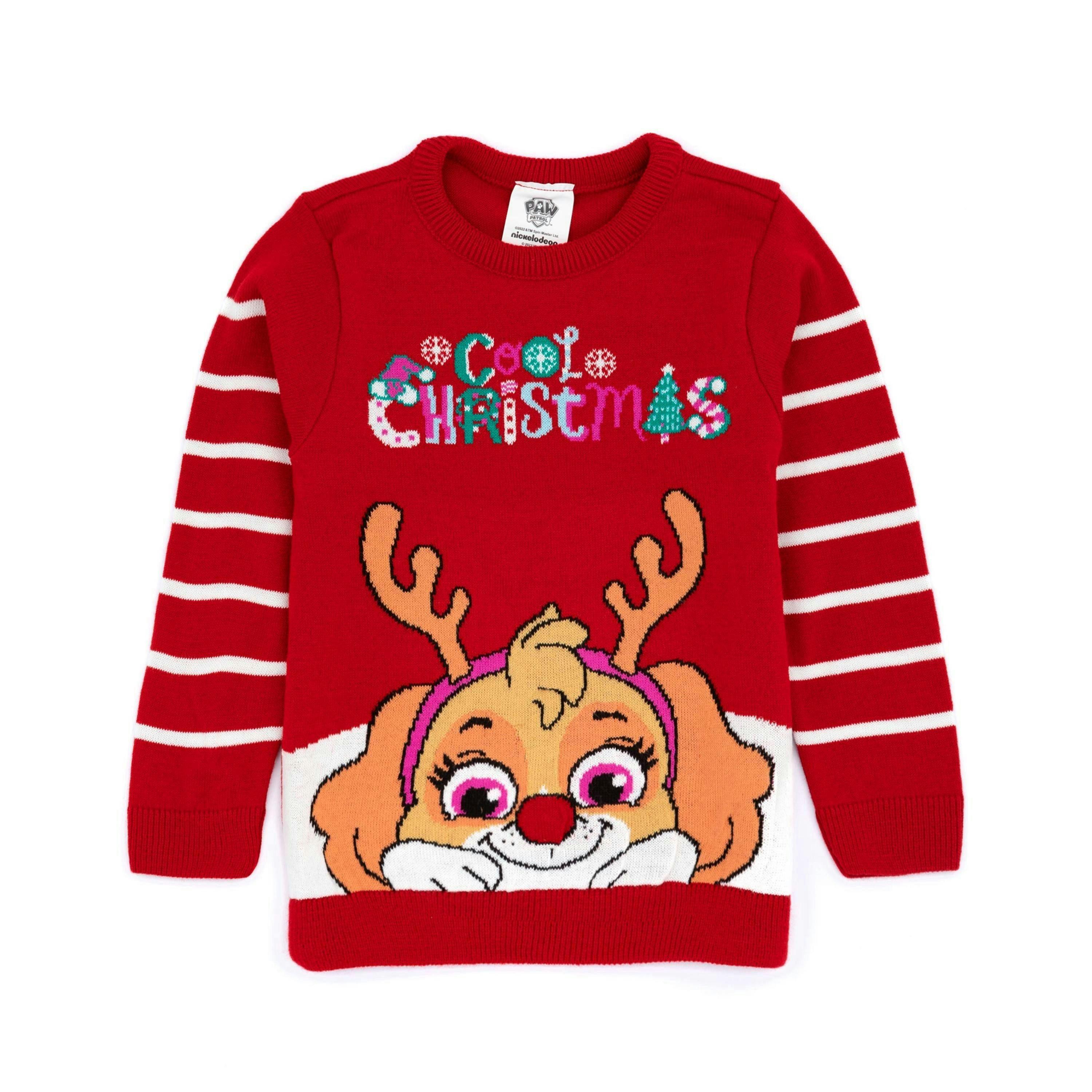 Paw Patrol Girls Red Skye Christmas Jumper by Vanilla Underground , view 1 of 1