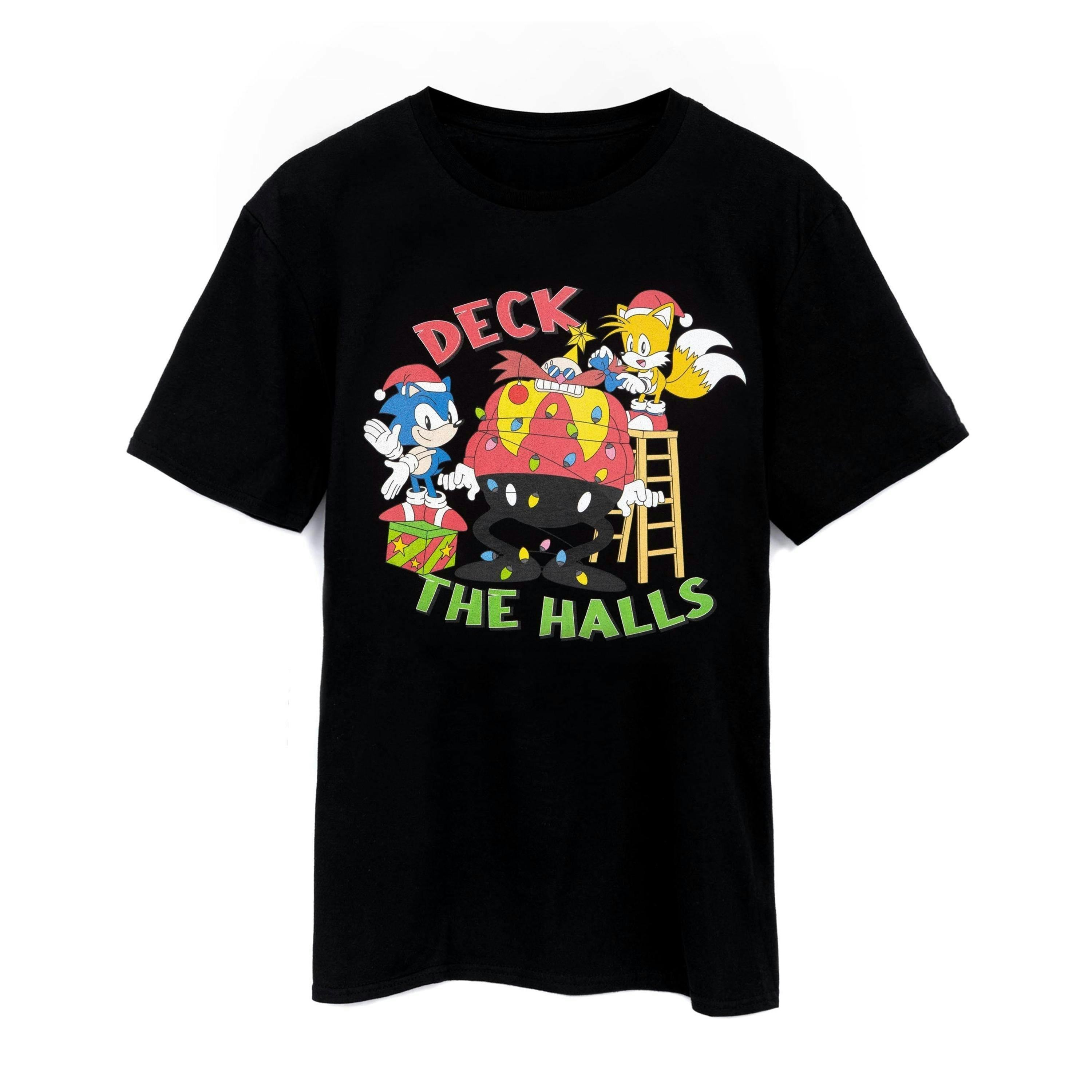 Sonic the Hedgehog Mens Black Character Short Sleeved T-Shirt by Vanilla Underground , view 1 of 1