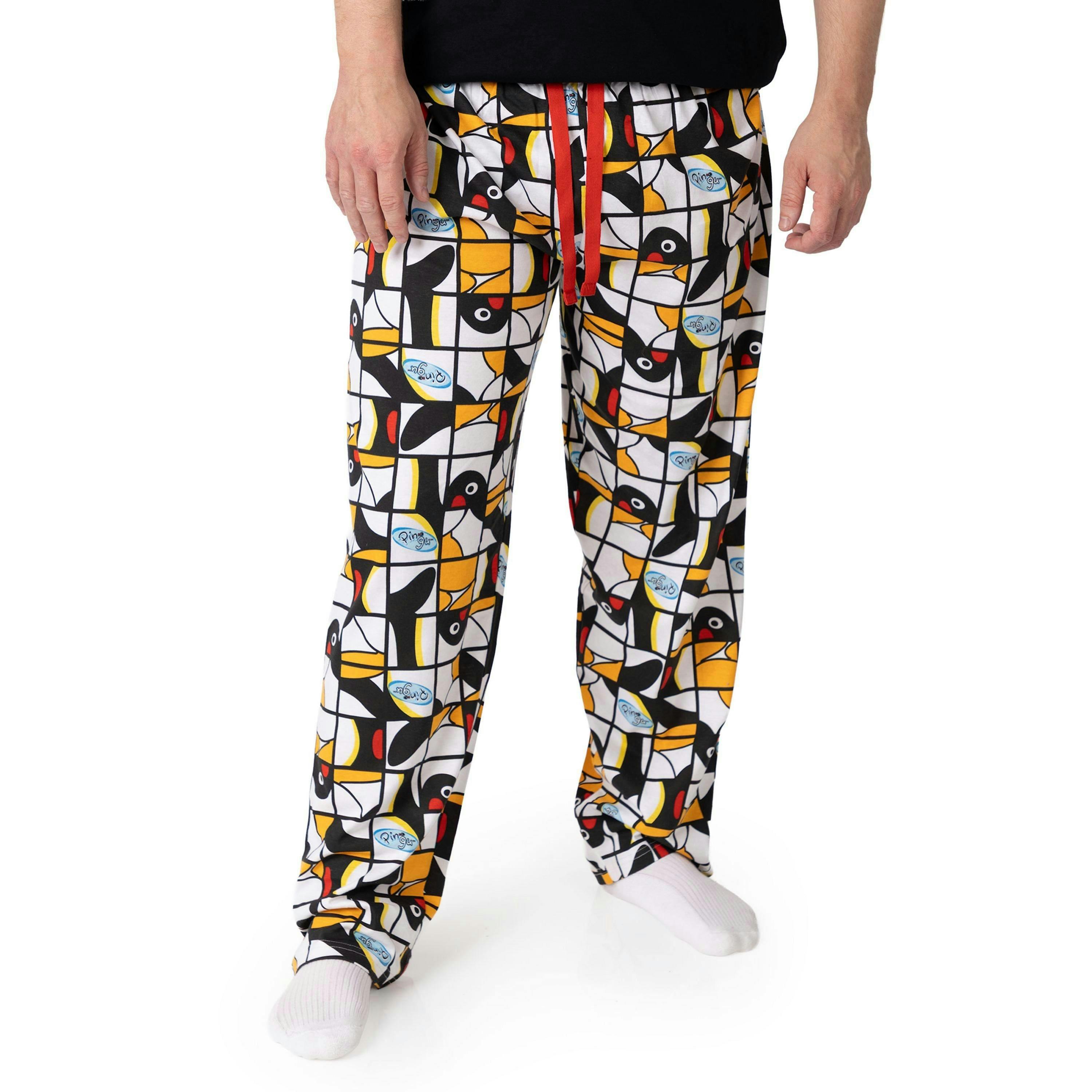 Pingu Mens Multicoloured Character Lounge Pants by Vanilla Underground , view 1 of 1