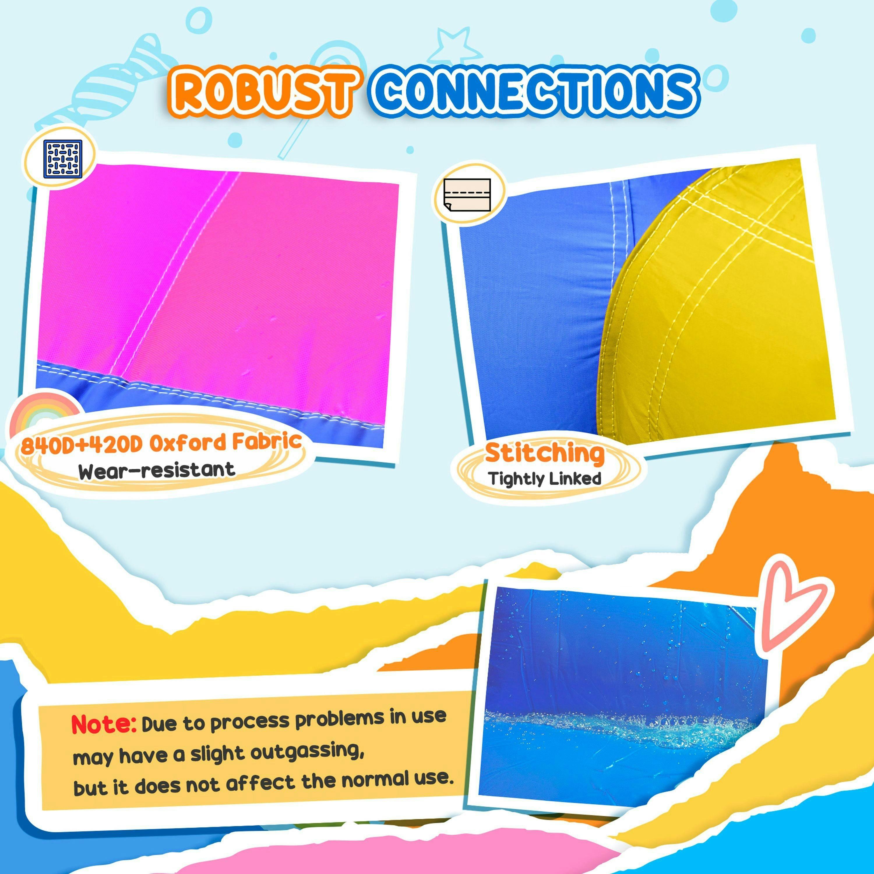 Outsunny 5 in 1 Bouncy Castle for Children with Blower, for Ages 3-8 Years , view 6 of 6