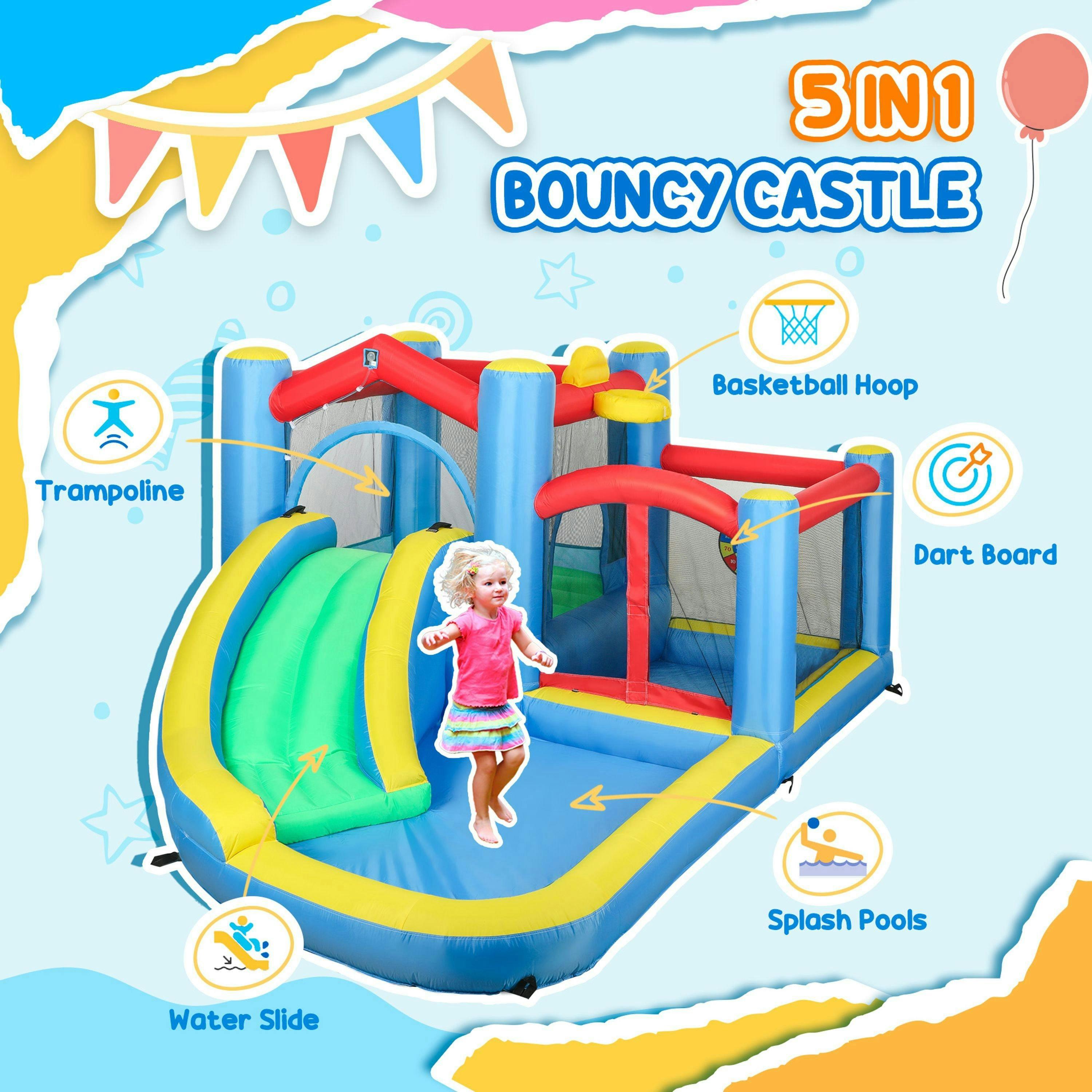 AIYAPLAY Inflatable Bouncy Castle with 550W Blower, 385 x 290 x 180 cm , view 4 of 6