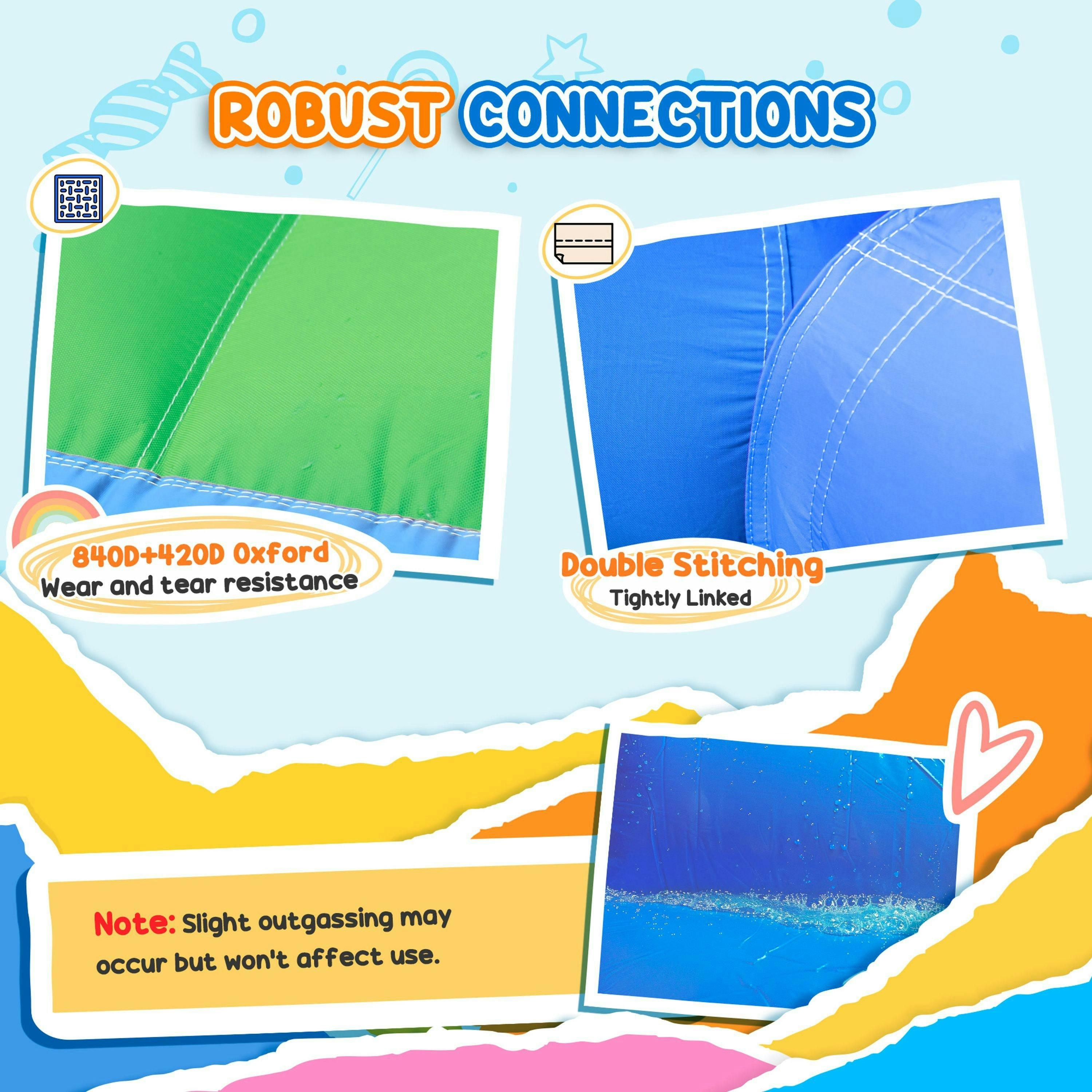 AIYAPLAY Inflatable Bouncy Castle with 550W Blower, 385 x 290 x 180 cm , view 5 of 6