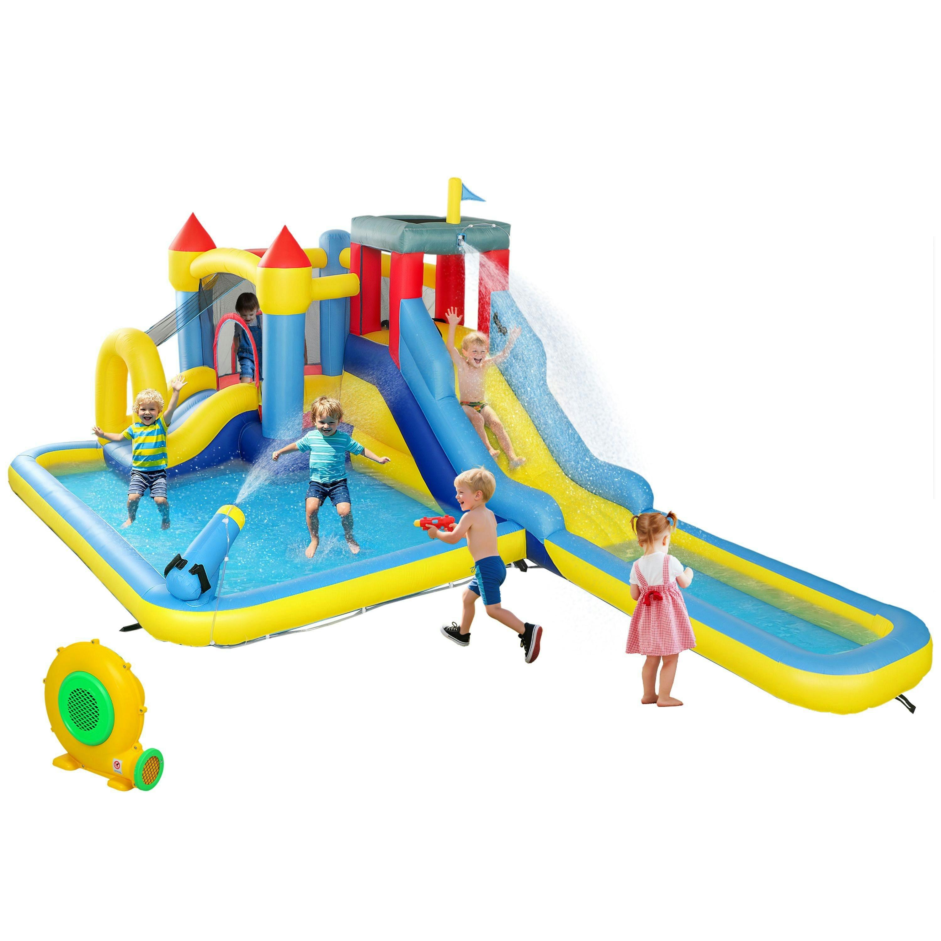 AIYAPLAY Inflatable Bouncy Castle, Water Bounce House 6 in 1 with Blower , view 2 of 6