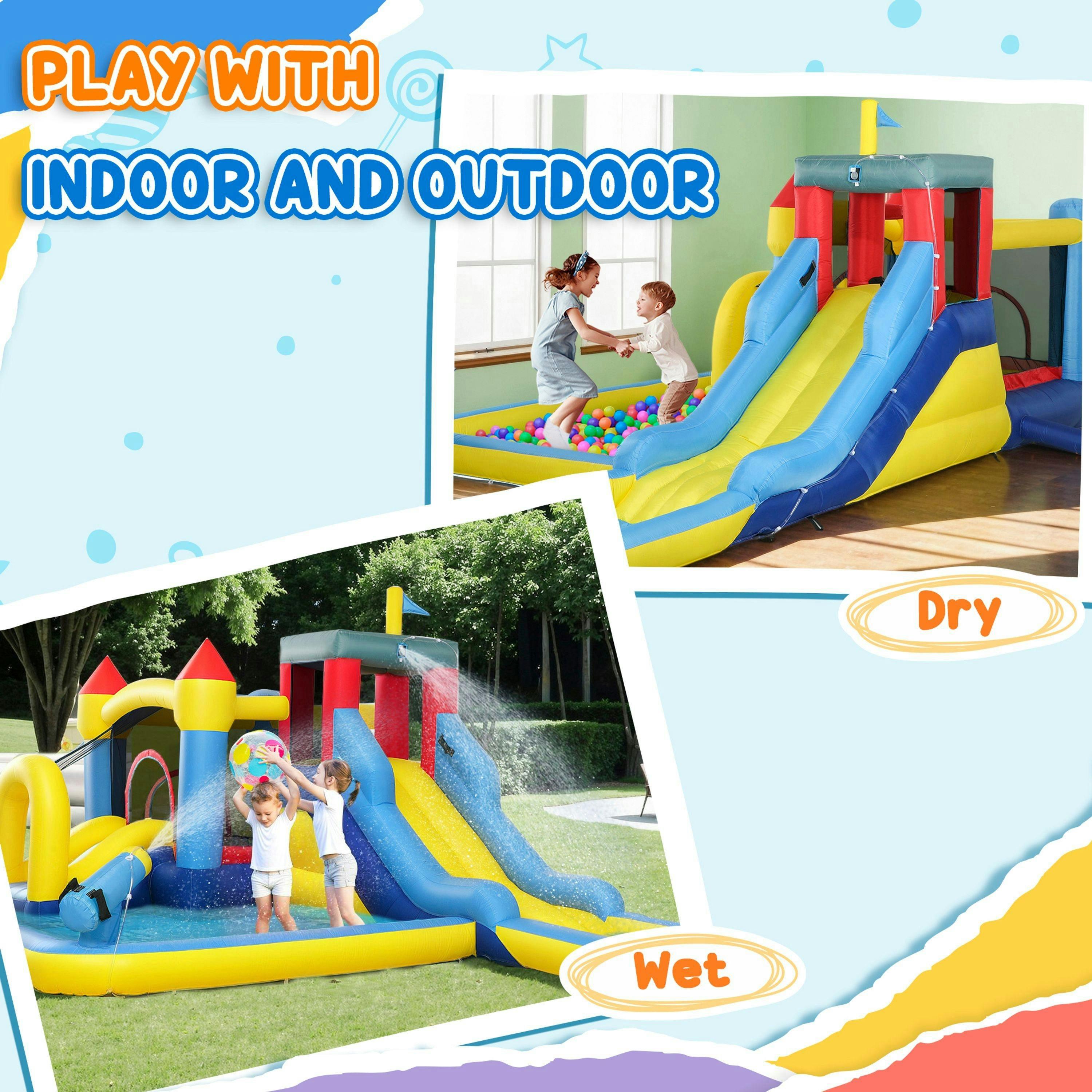 AIYAPLAY Inflatable Bouncy Castle, Water Bounce House 6 in 1 with Blower , view 4 of 6