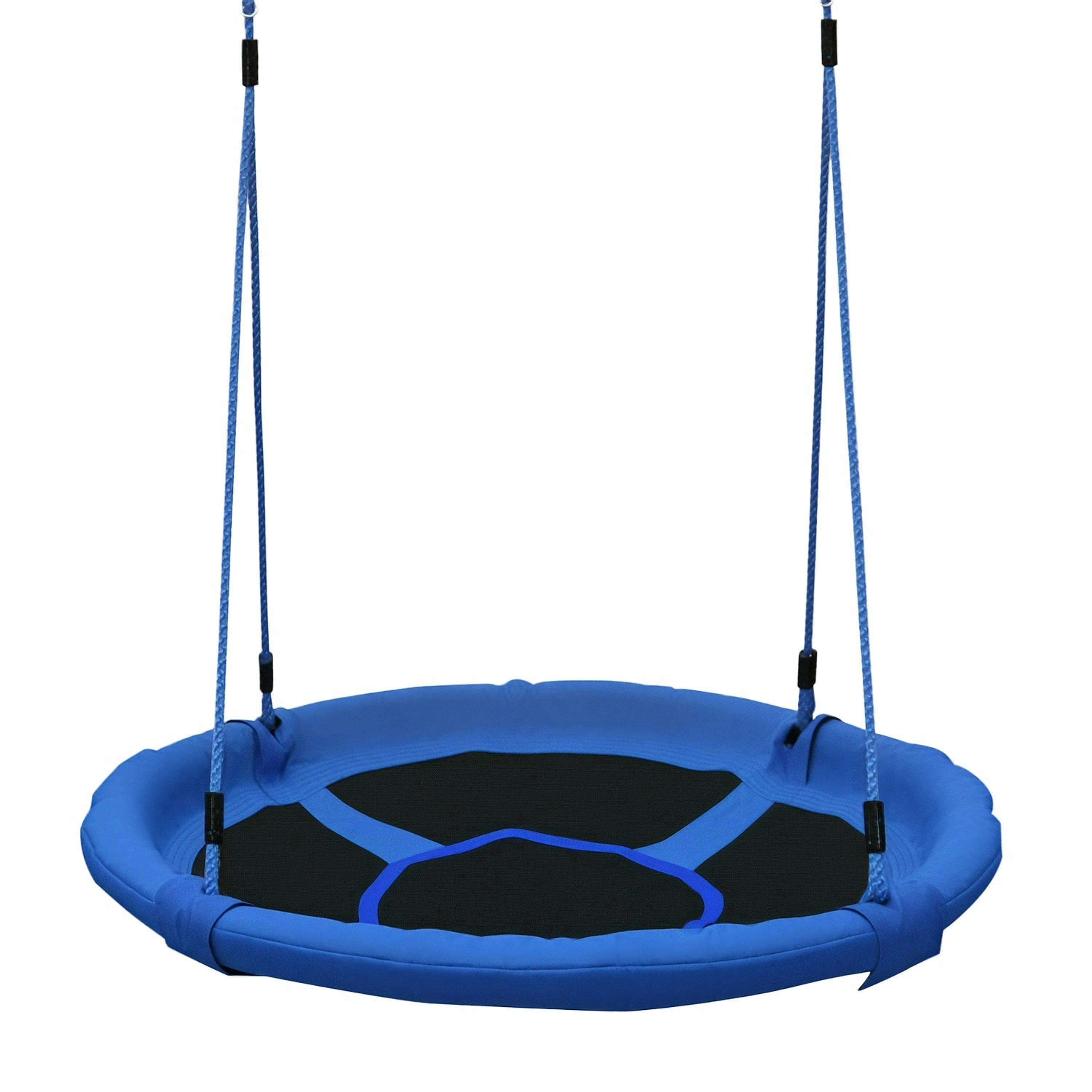 HOMCOM Round Swing Kids Game Spin Rope Playground Steel Playroom , view 2 of 6