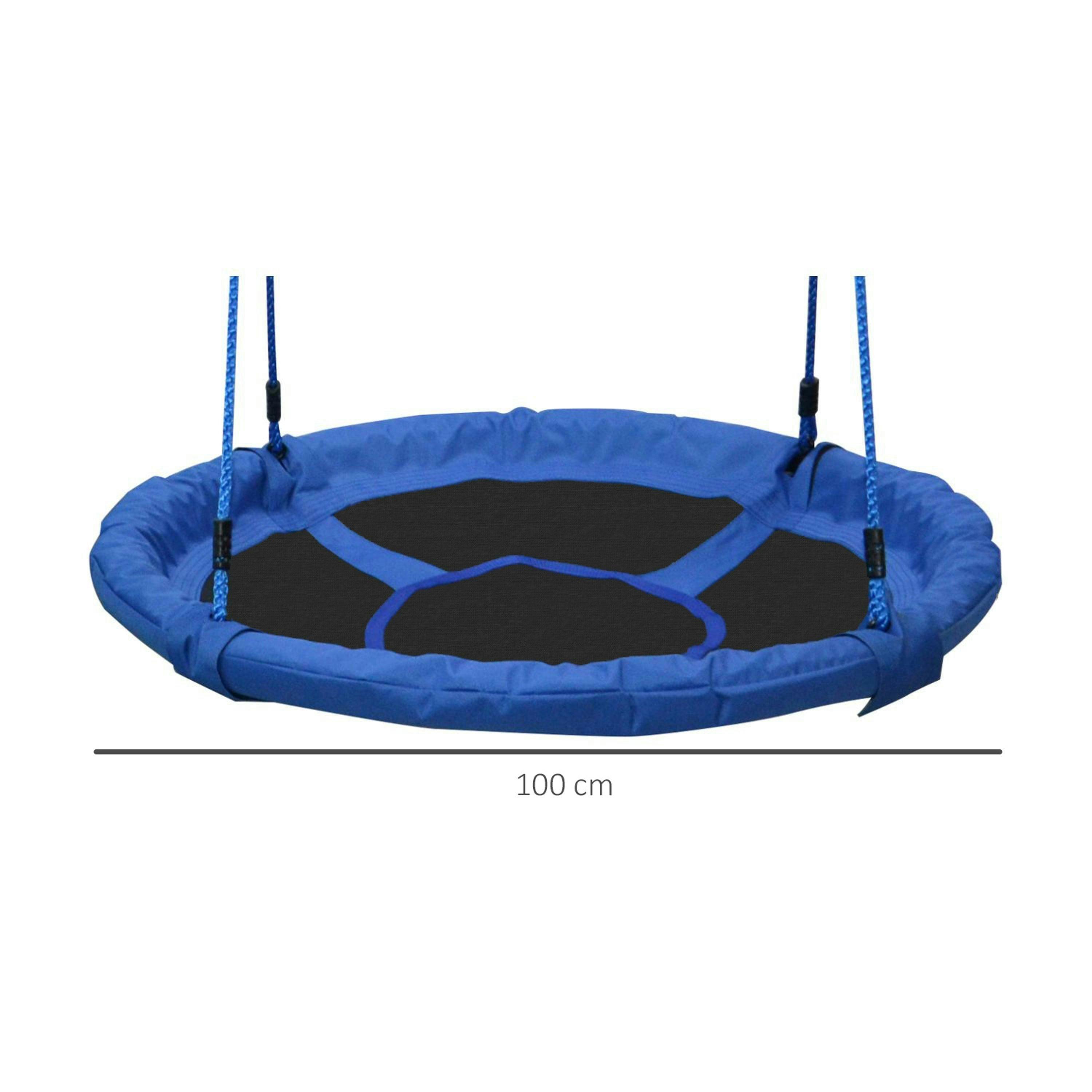 HOMCOM Round Swing Kids Game Spin Rope Playground Steel Playroom , view 3 of 6