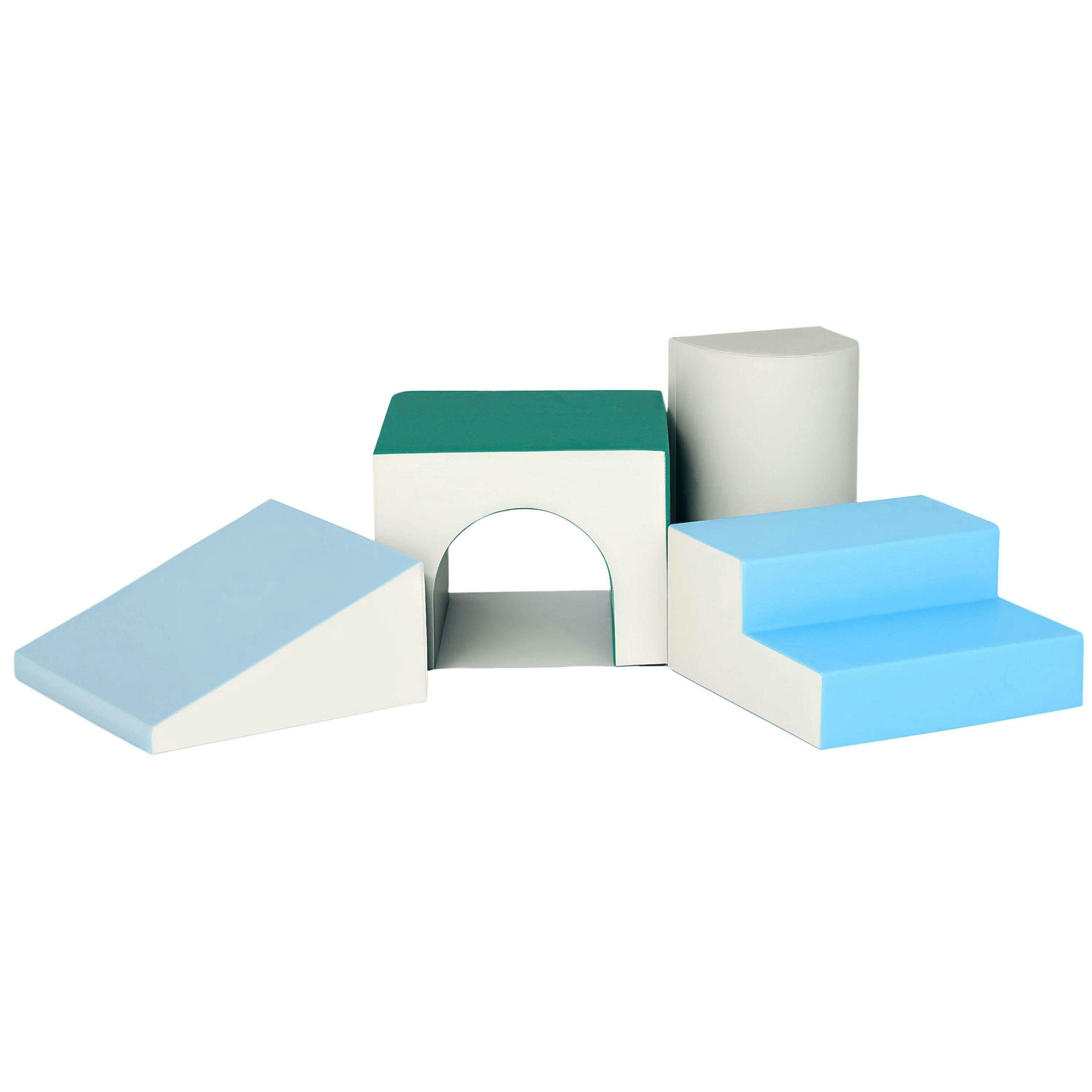 HOMCOM 4-Piece Soft Play Set, Baby Foam Block, For Ages 1-3 Years , view 2 of 6
