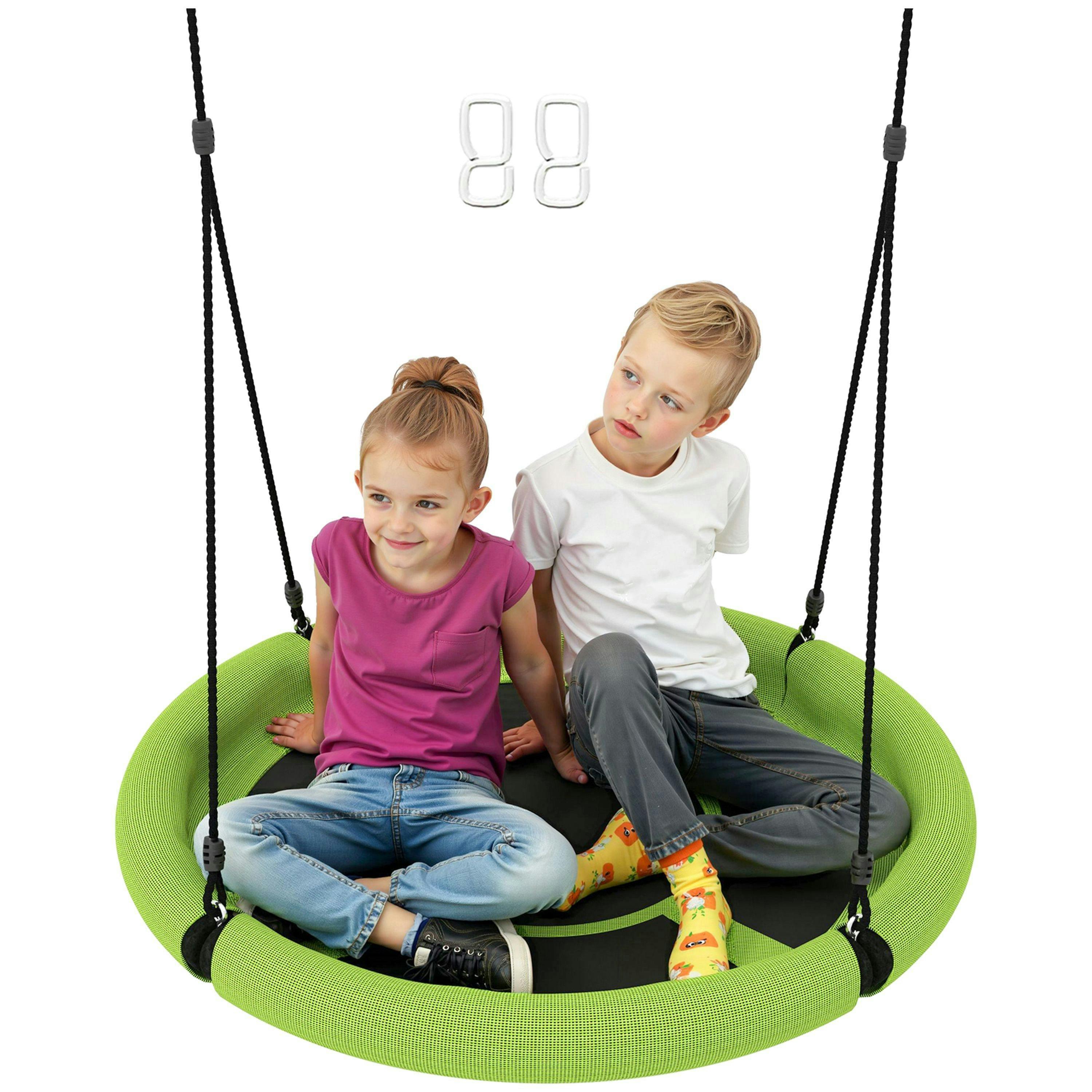 AIYAPLAY Nest Swing Set, 100cm Saucer Tree Swing Set for Kids , view 2 of 6