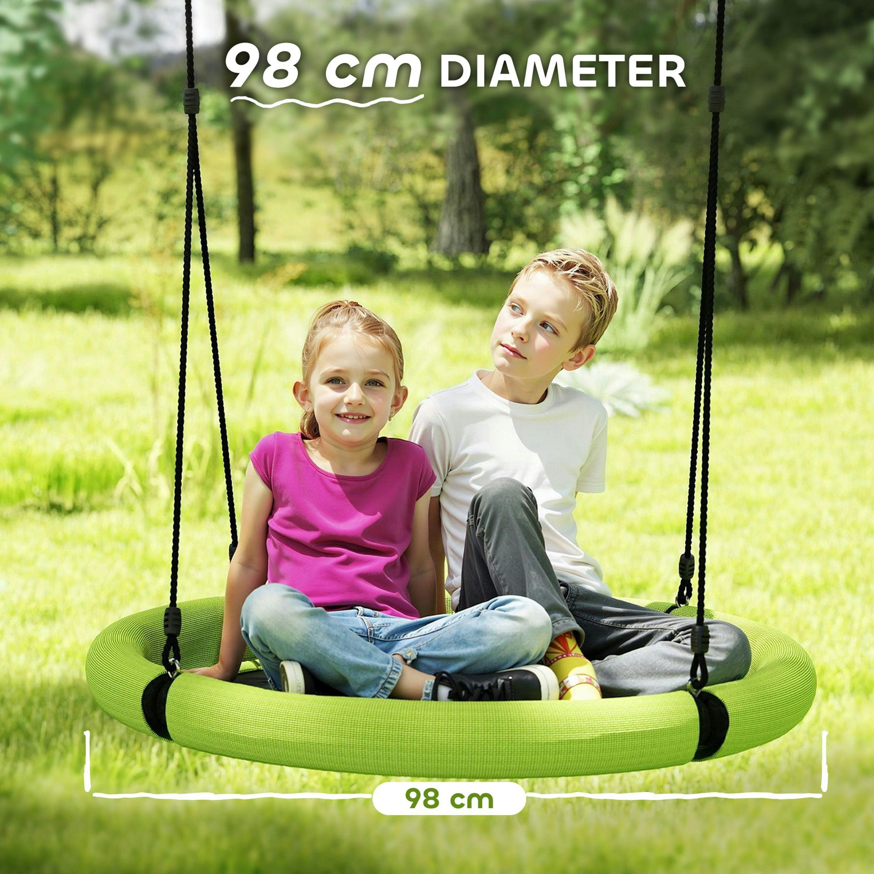 AIYAPLAY Nest Swing Set, 100cm Saucer Tree Swing Set for Kids , view 5 of 6